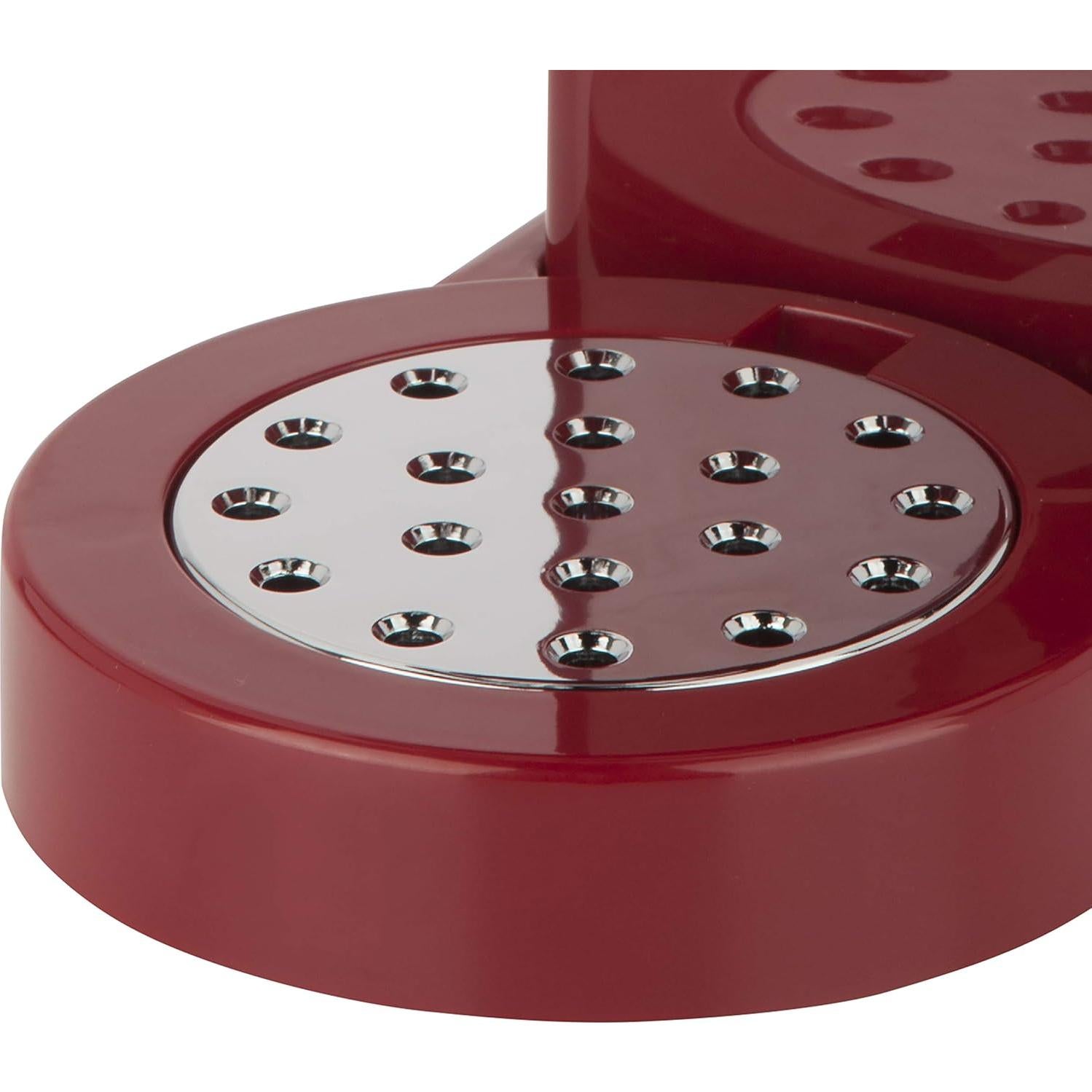 Dispensador de Alimentos Secos Zevro GAT103 Rojo/Cromo 495g