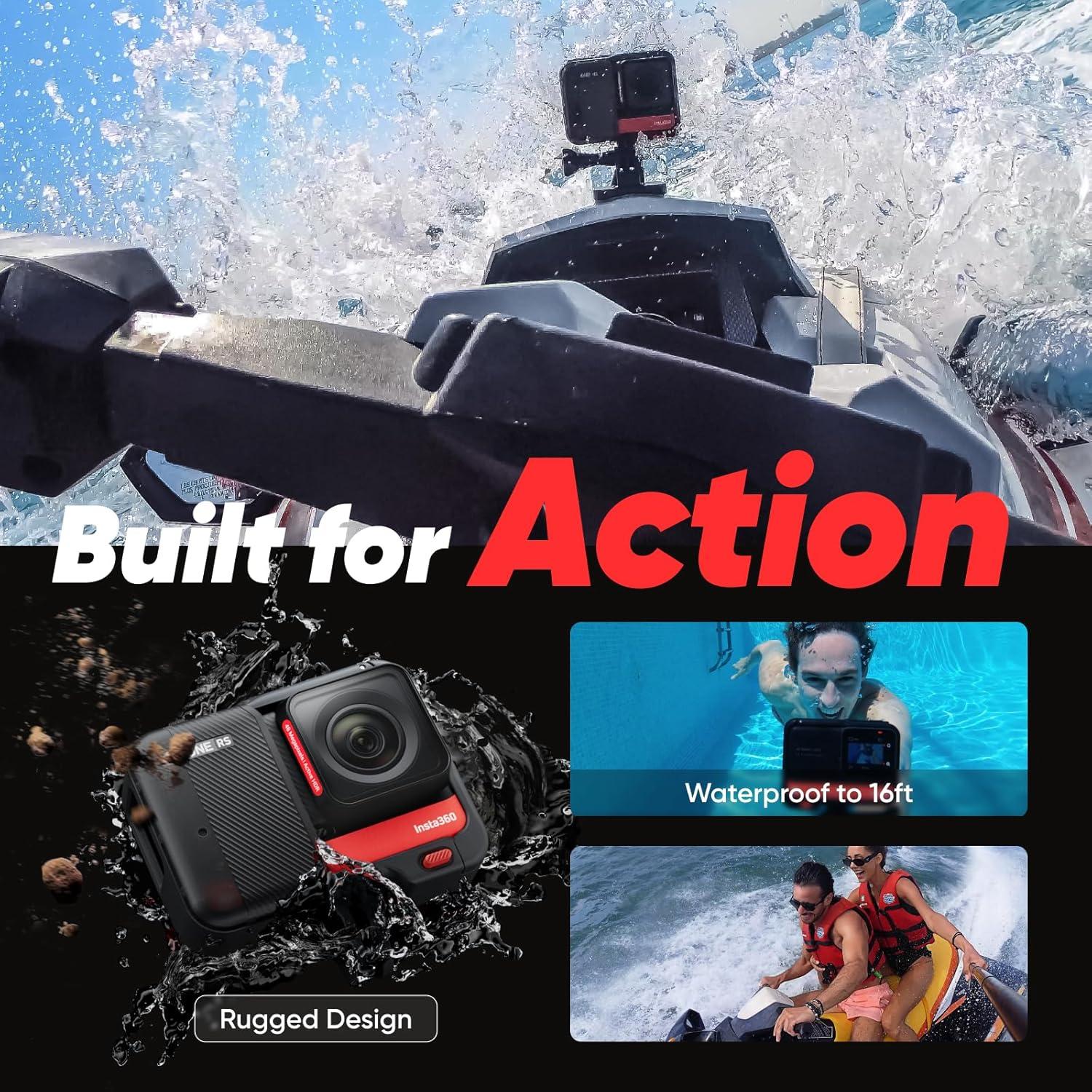 Cámara de acción Insta360 ONE RS Twin 4K 60fps y 360 5.7K