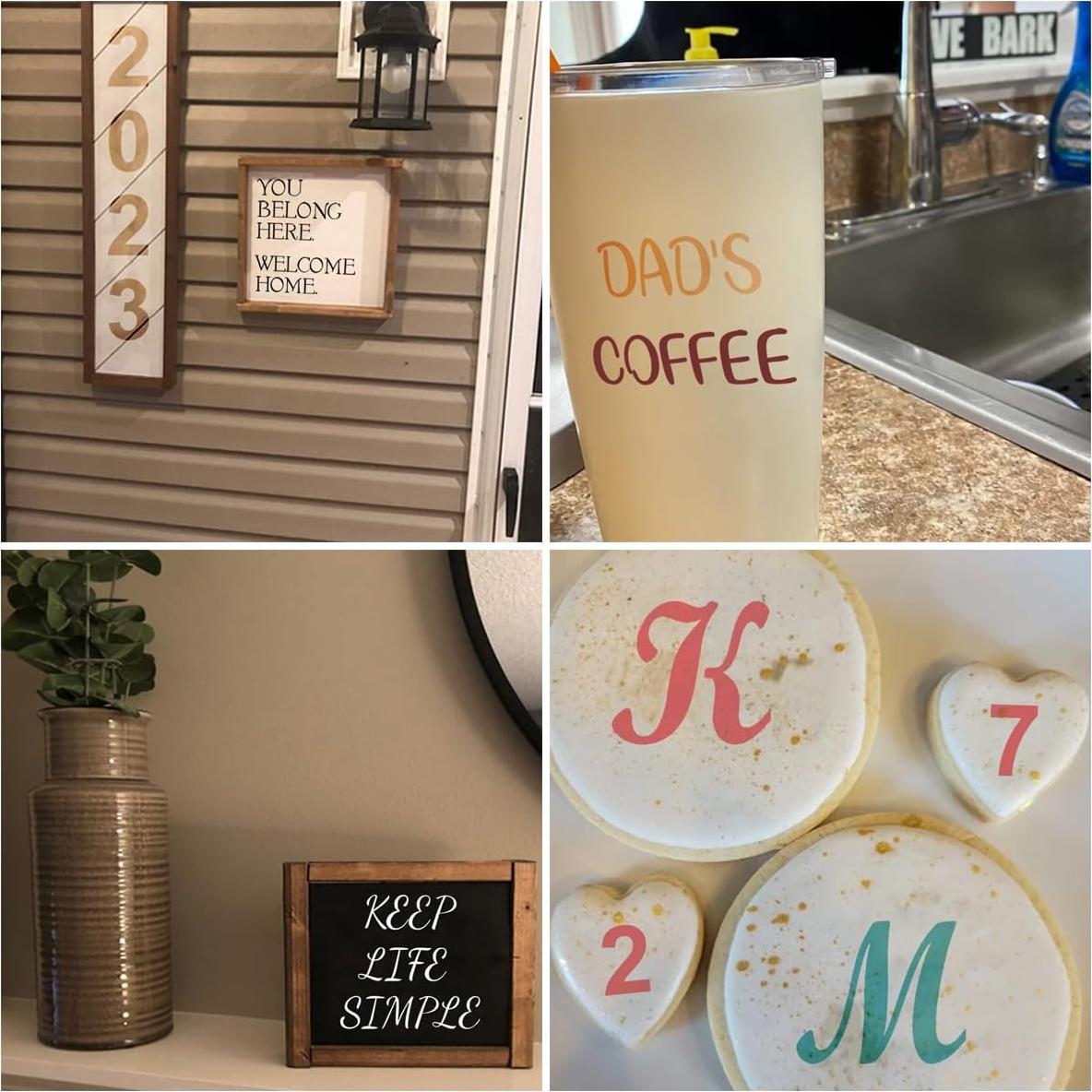 Plantillas Reutilizables de Letras y Números REOLAN 16x14 cm