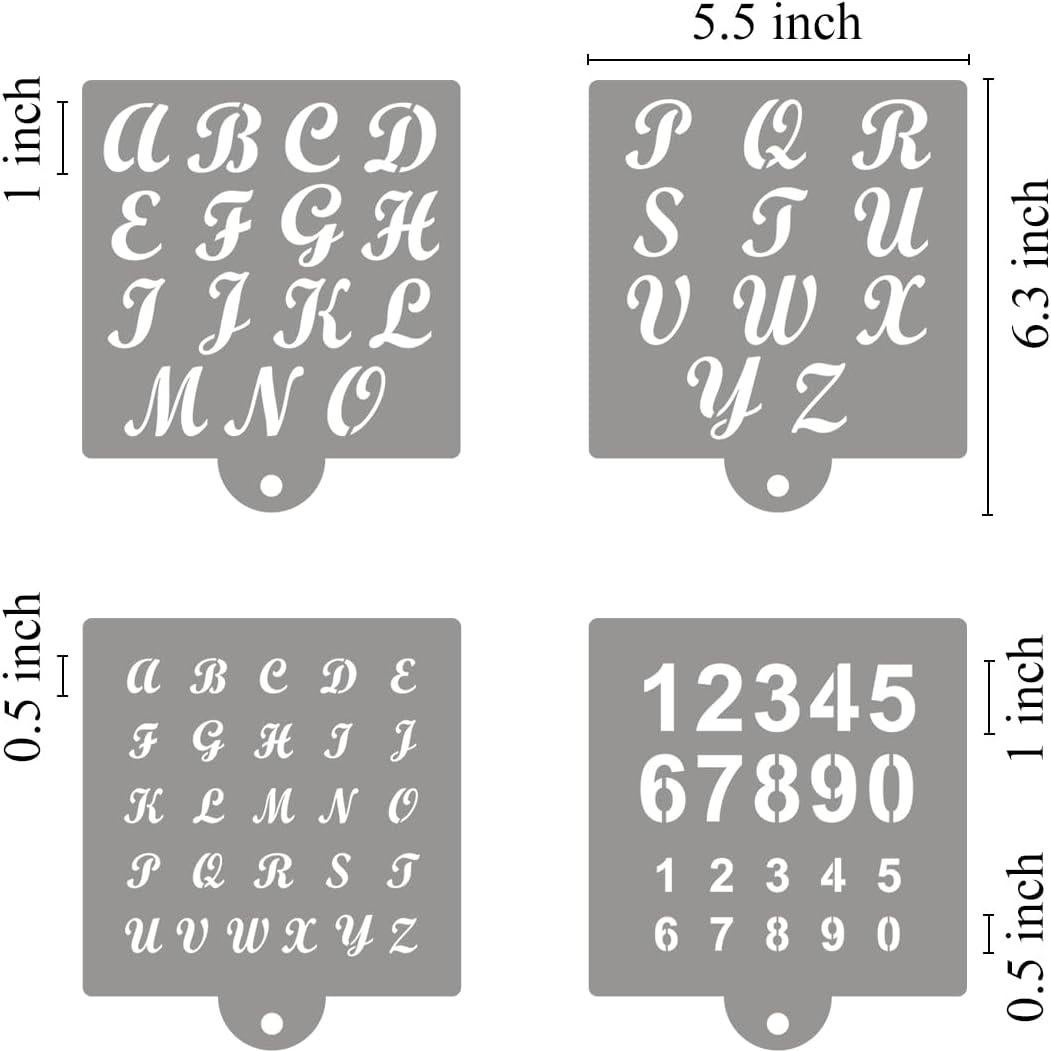 Plantillas Reutilizables de Letras y Números REOLAN 16x14 cm