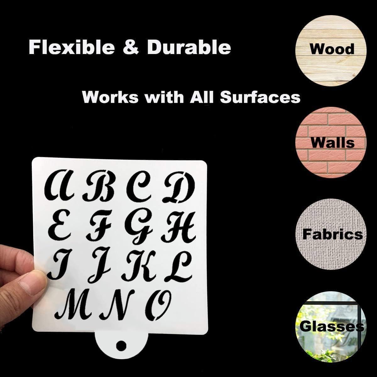 Plantillas Reutilizables de Letras y Números REOLAN 16x14 cm