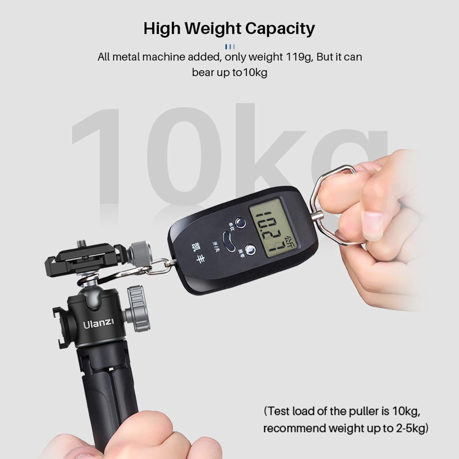 Montura de Cámara ULANZI U-80L con Cabeza de Bola 10kg