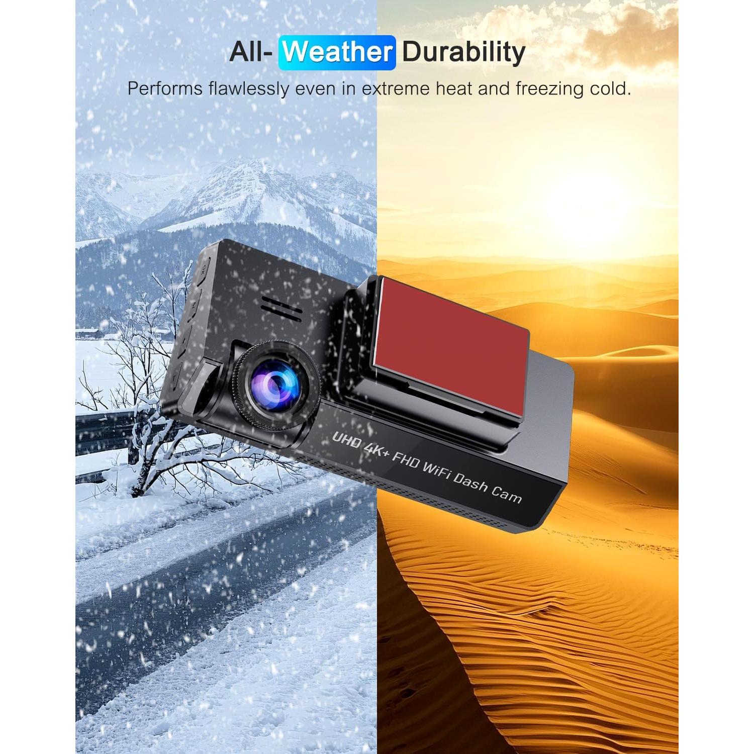 Cámara de tablero dual 4K POYBPCY con CPL y WiFi 5GHz