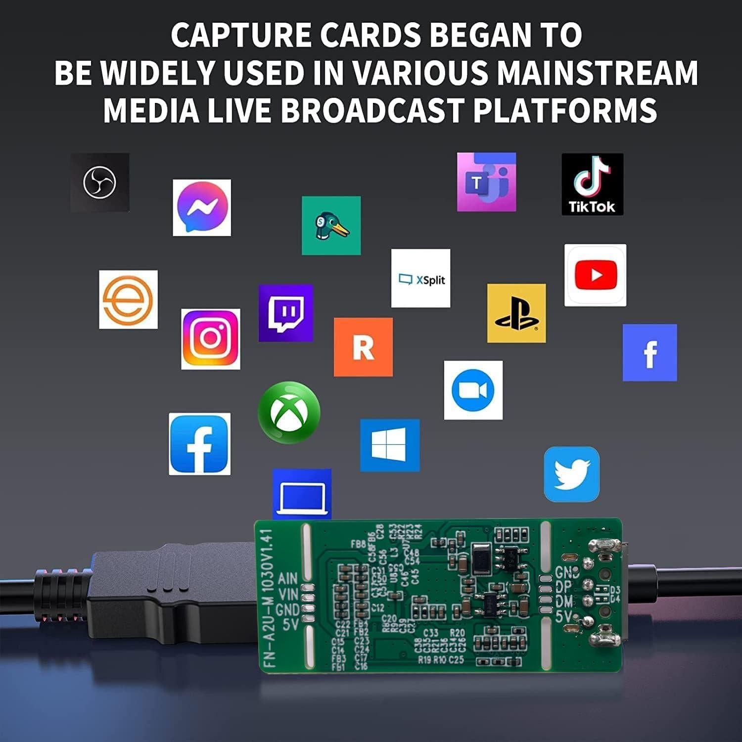 Tarjeta de Captura de Video AHD GRACETOP 1080P USB-A