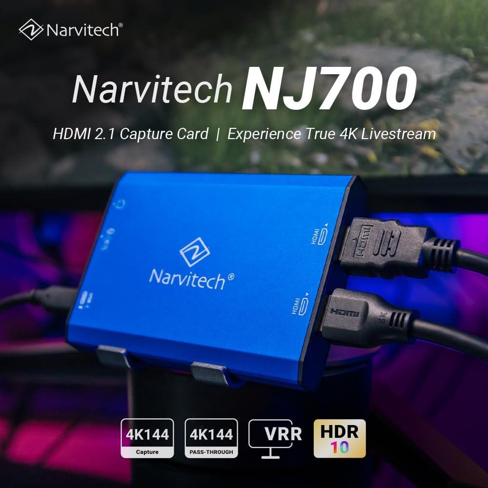 Tarjeta de Captura HDMI NARVITECH NJ700 4K144 Passthrough HDR