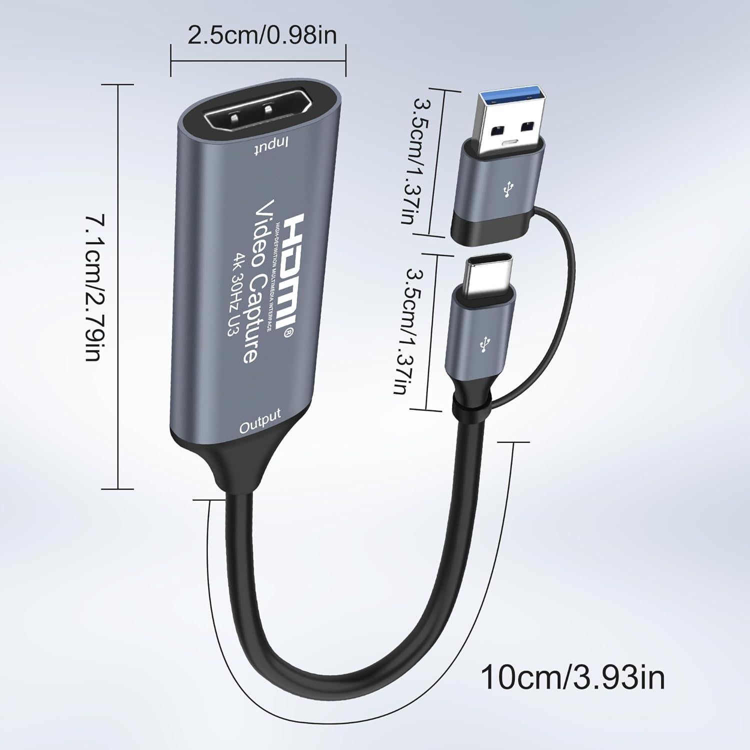 Tarjeta de Captura de Video 4K HDMI a USB XMSJSIY 1080p