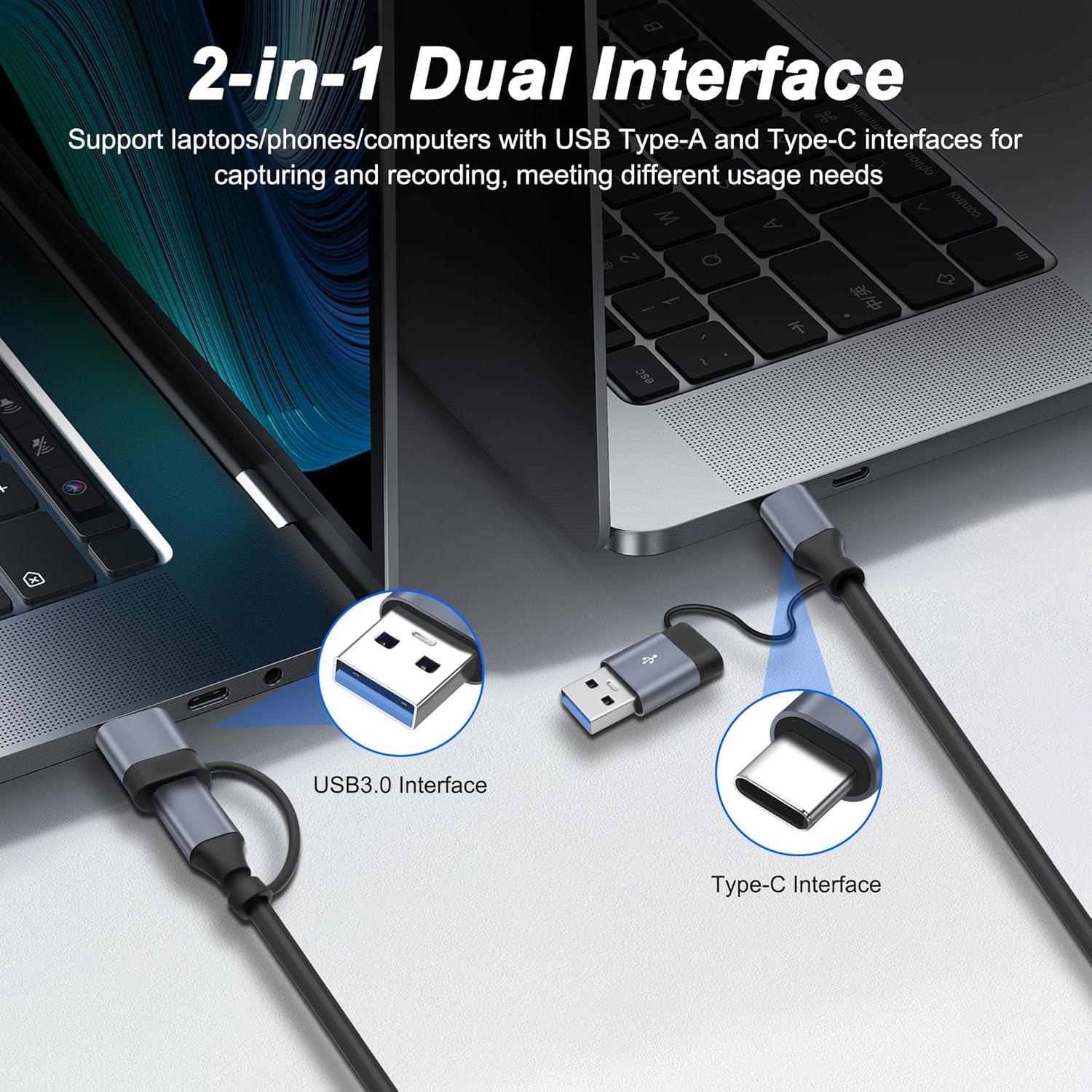 Tarjeta de Captura de Video 4K HDMI a USB XMSJSIY 1080p