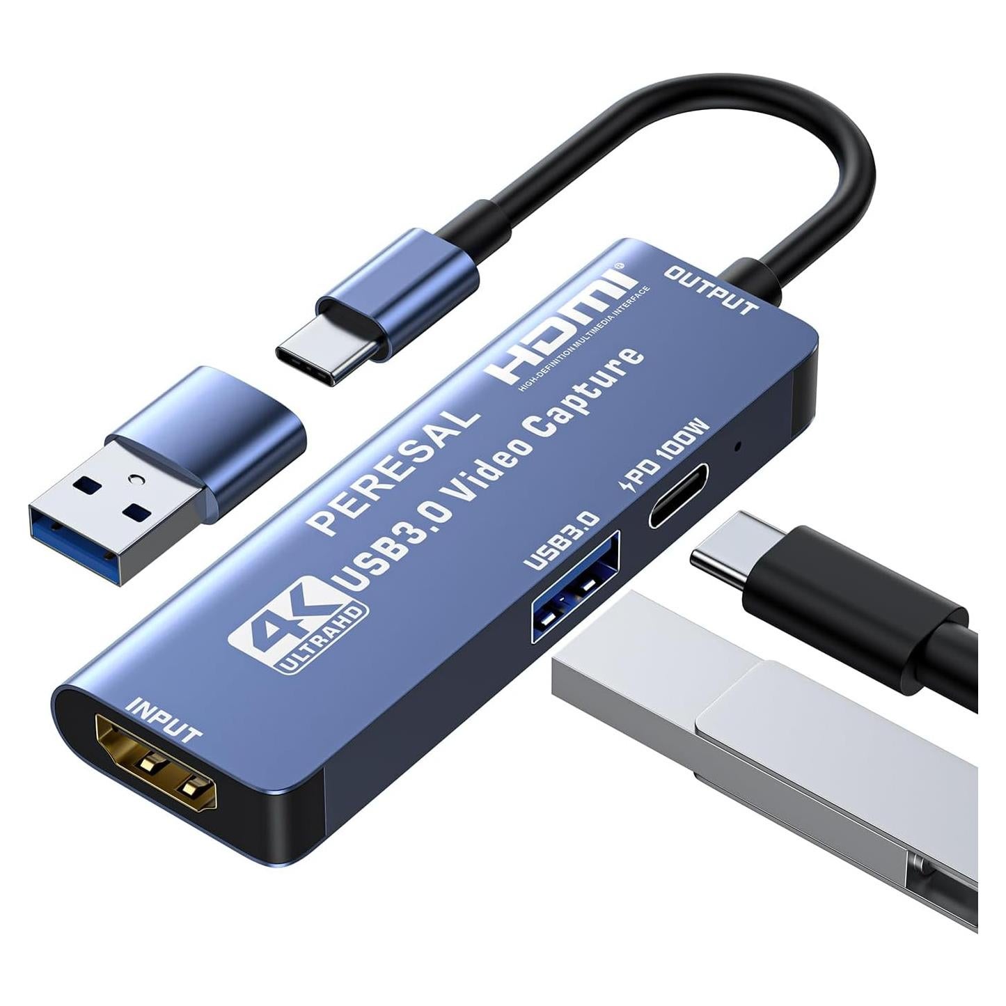 Tarjeta de Captura de Video 4K PERESAL C1-2 USB 3.0 HDMI