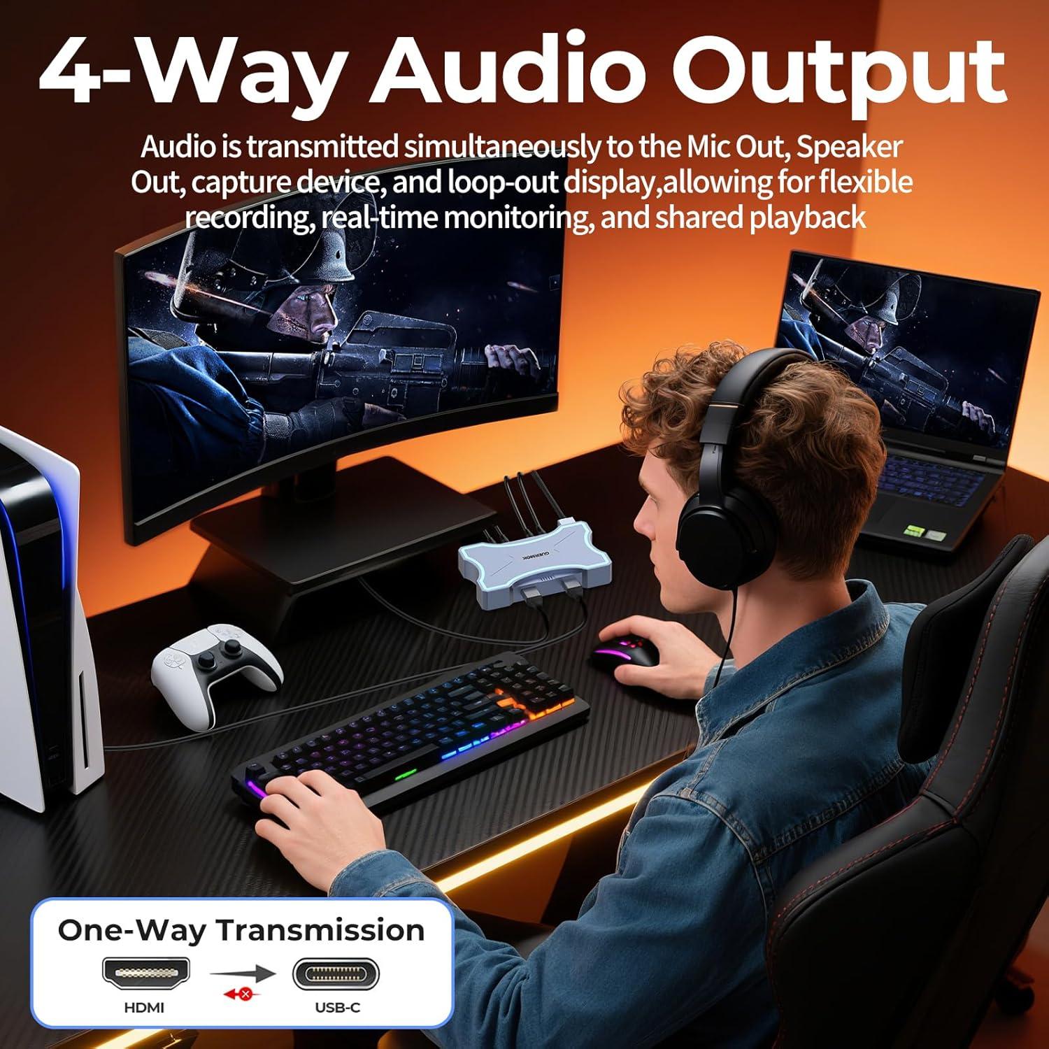 Tarjeta de Captura HDMI 4K Guermok Z73-jp USB 3.0