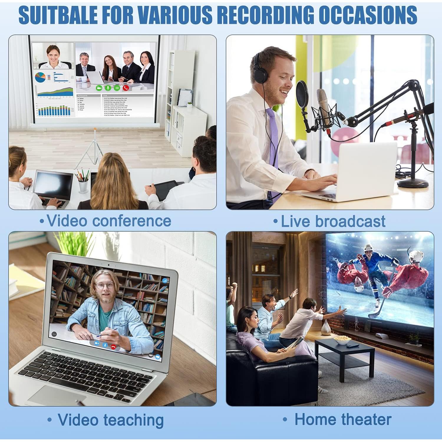 Tarjeta de Captura de Video HDMI Guermok 1080P 60FPS 4K 2m