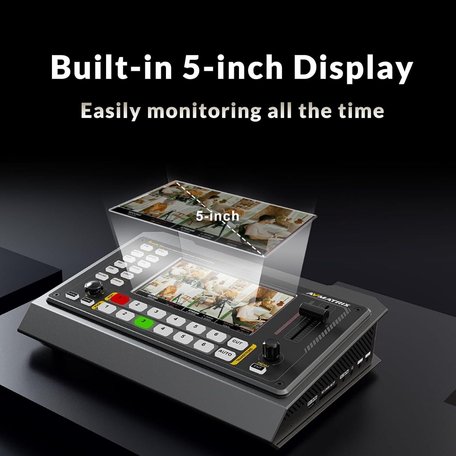 Mezclador de Video AVMATRIX Shark S6 6CH HDMI/SDI 2.44kg