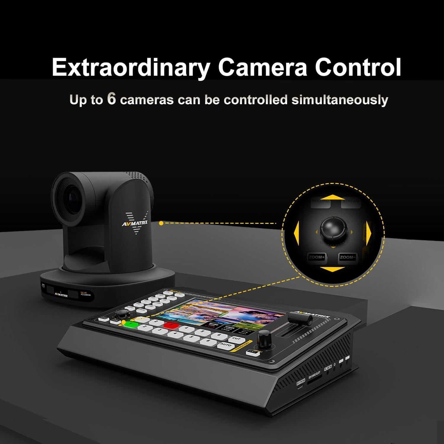 Mezclador de Video AVMATRIX Shark S6 6CH HDMI/SDI 2.44kg