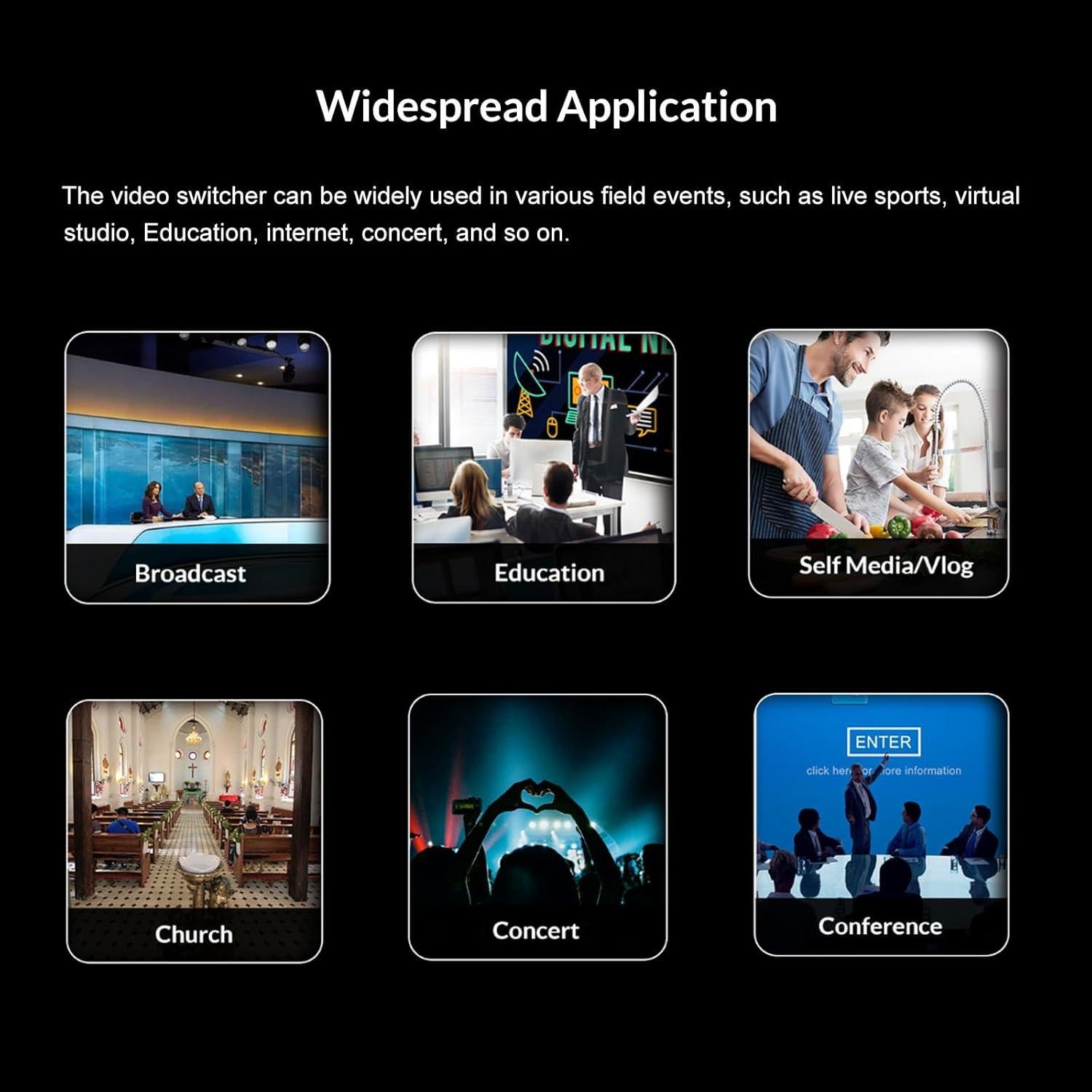 Mezclador de Video AVMATRIX Shark S6 6CH HDMI/SDI 2.44kg