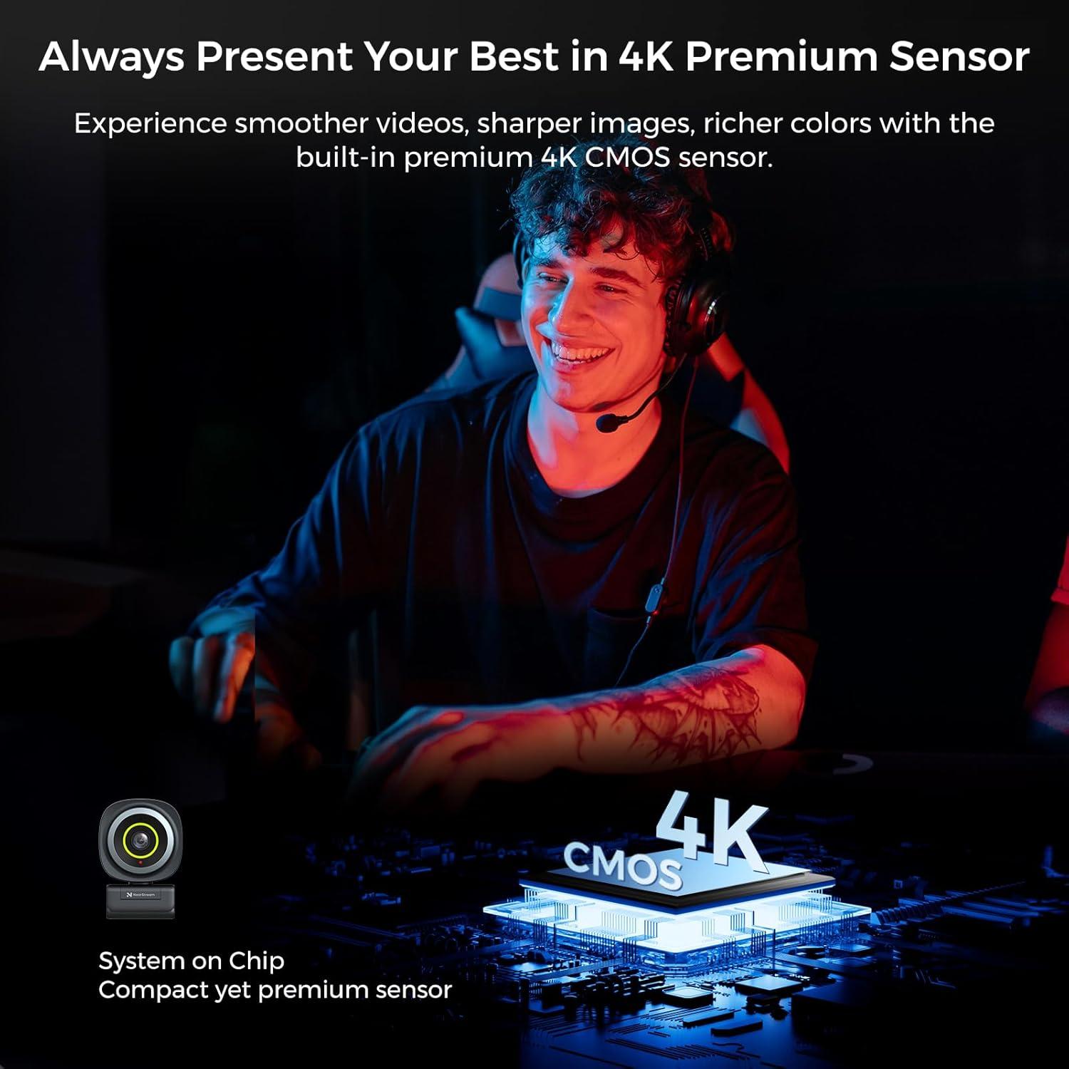 Kit de Streaming NearStream: Captura 1080p, Micrófono RGB, Webcam 4K