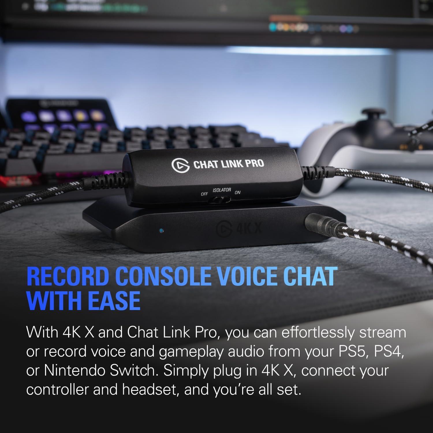 Tarjeta de Captura Externa Elgato 4K X - HDMI 2.1, PS5, PS4