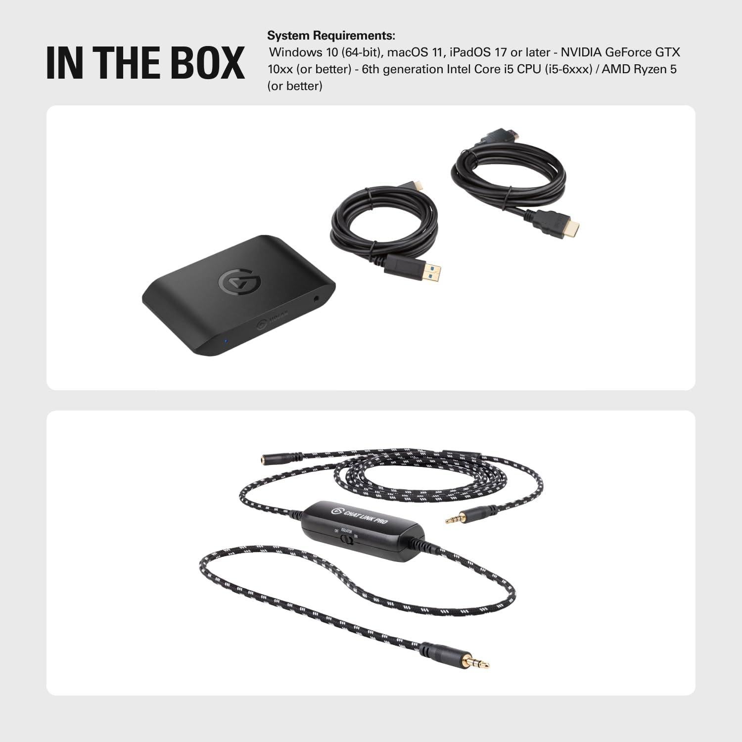 Tarjeta de Captura Externa Elgato 4K X - HDMI 2.1, PS5, PS4