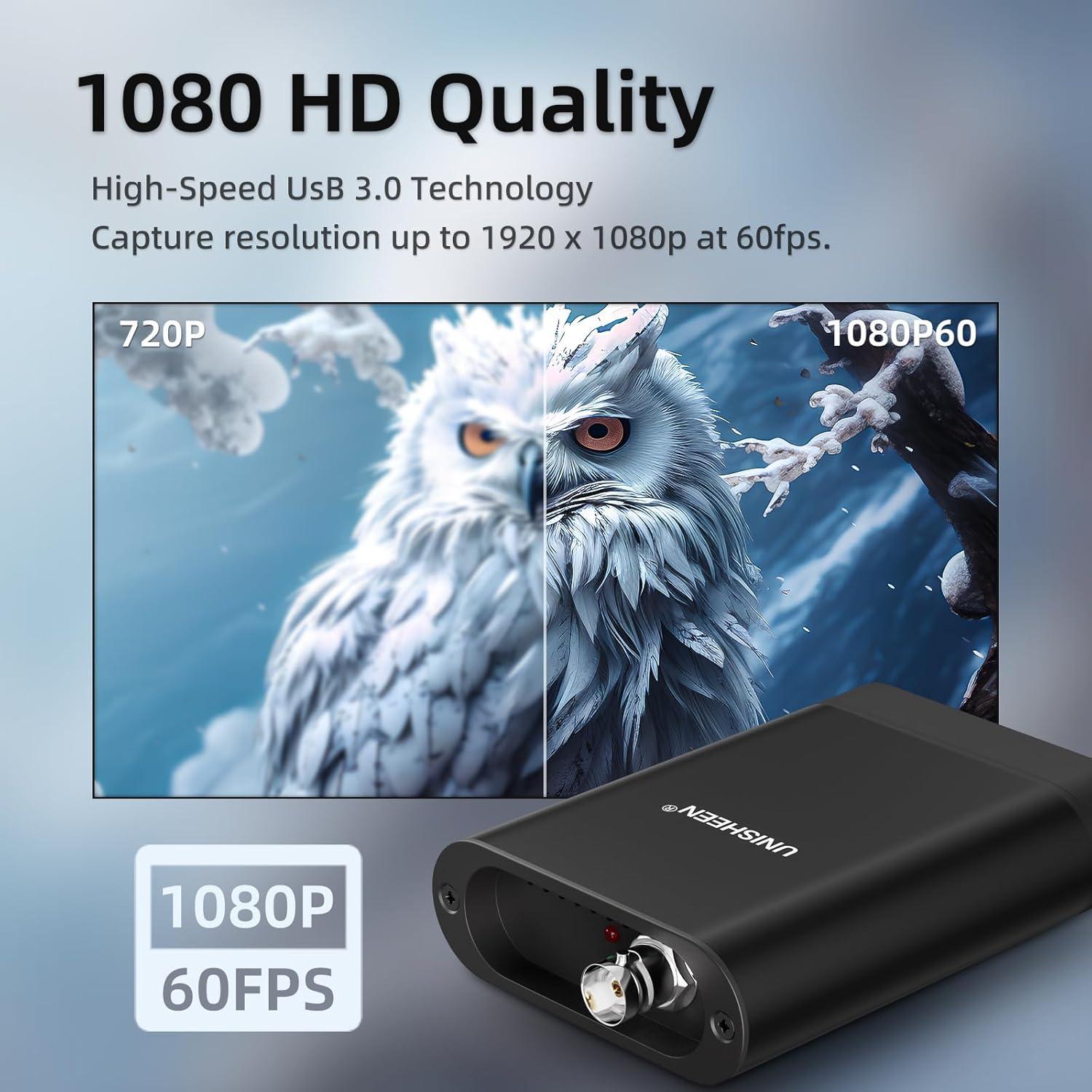 Tarjeta de Captura de Video UNISHEEN UC3200S 1080P 60fps USB 3.0