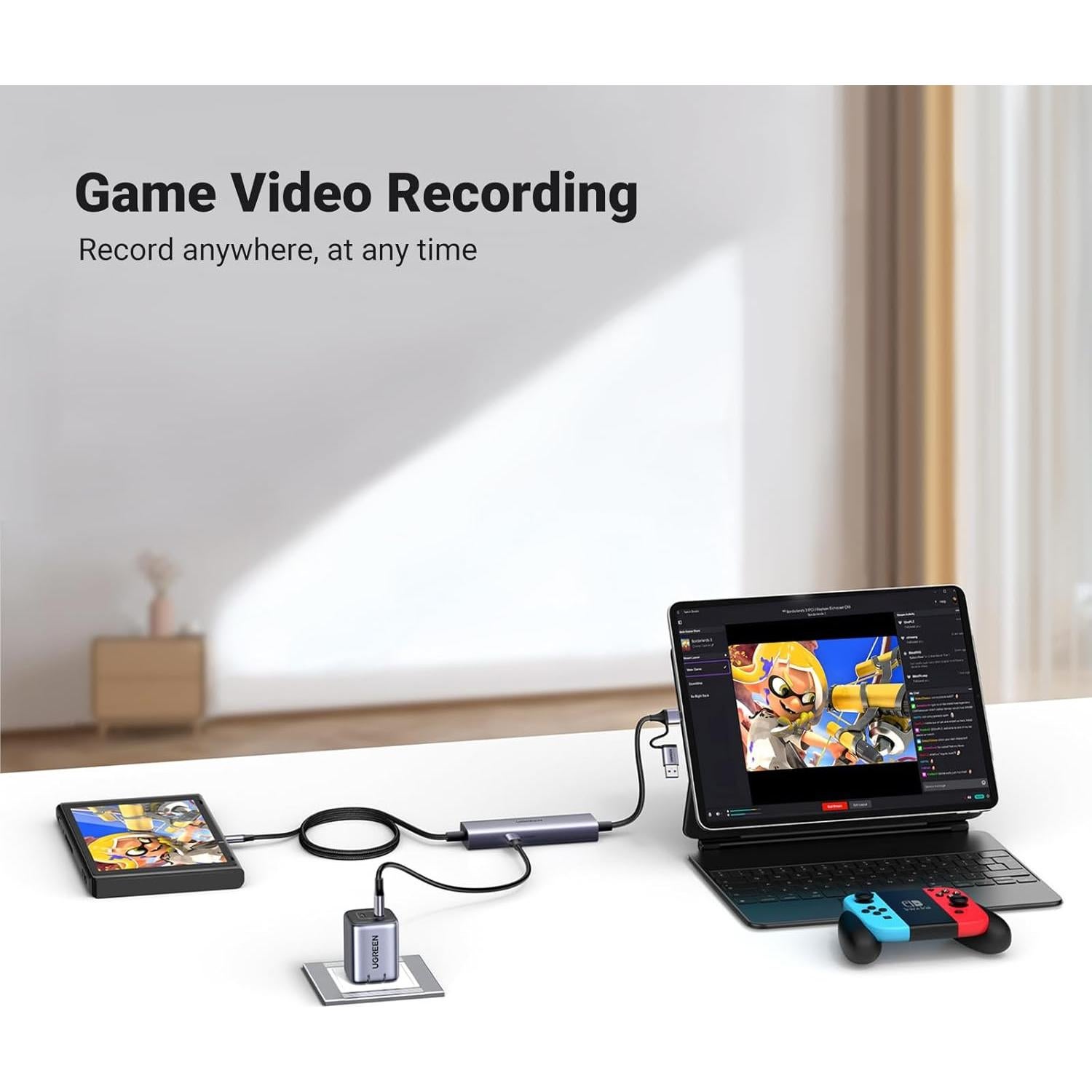 Tarjeta de Captura UGREEN 2K 30Hz USB-C a USB-A/C HDMI