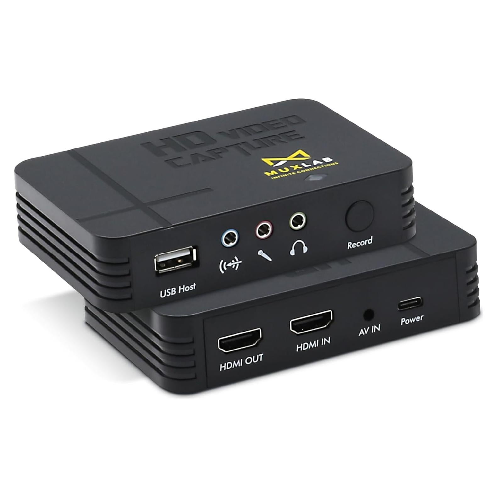Grabador de Video HDMI a USB MuxLab 1080P 60FPS Portátil