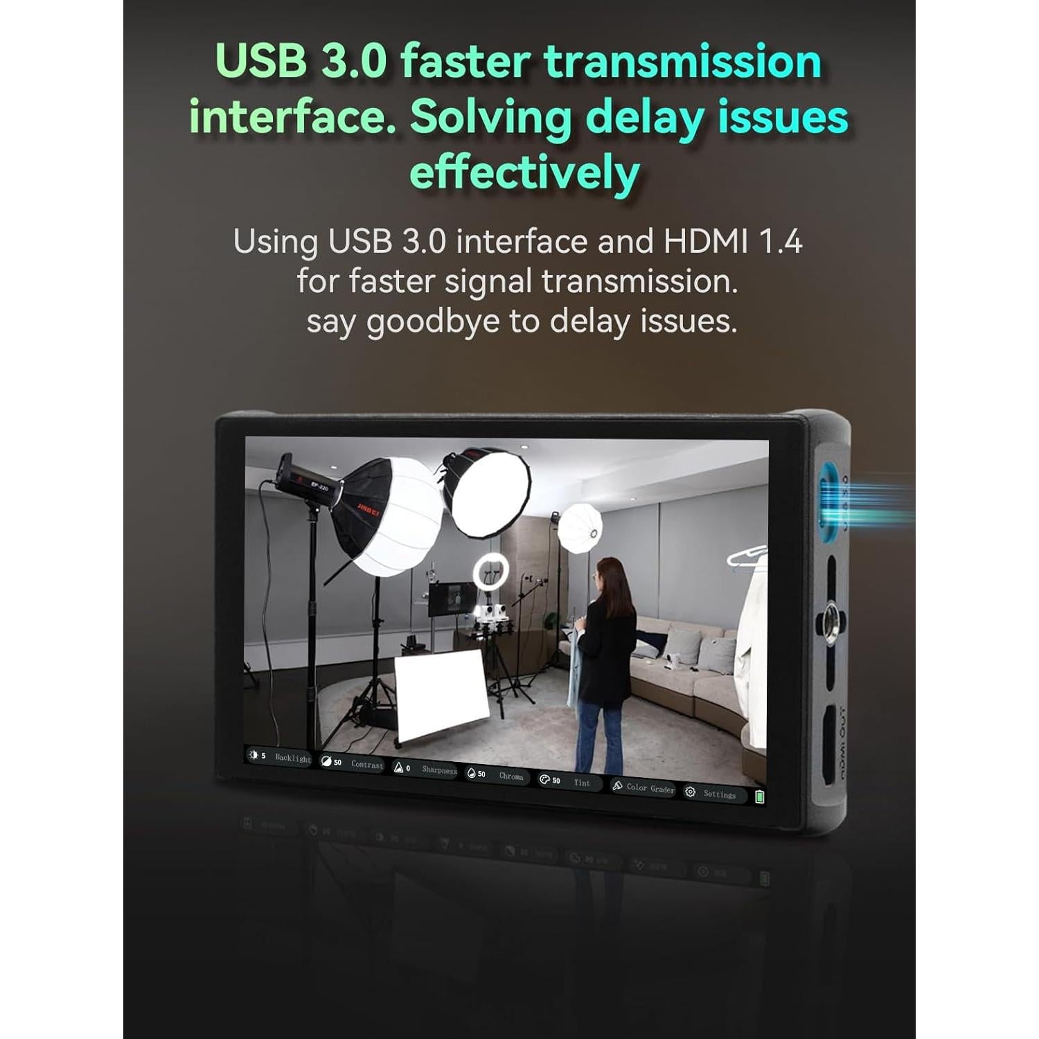 Monitor de Cámara Portkeys PL5 5.4" 4K HDMI Táctil