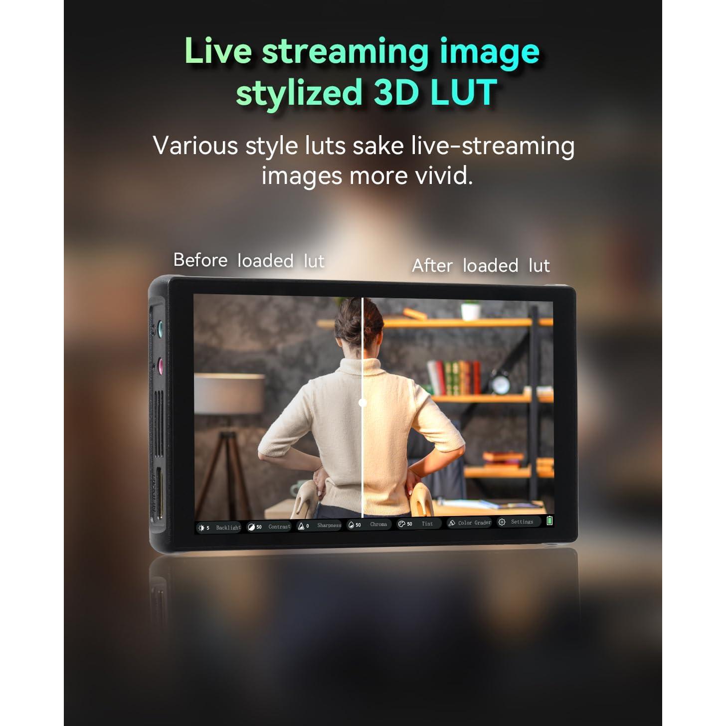 Monitor de Cámara Portkeys PL5 5.4" 4K HDMI Táctil