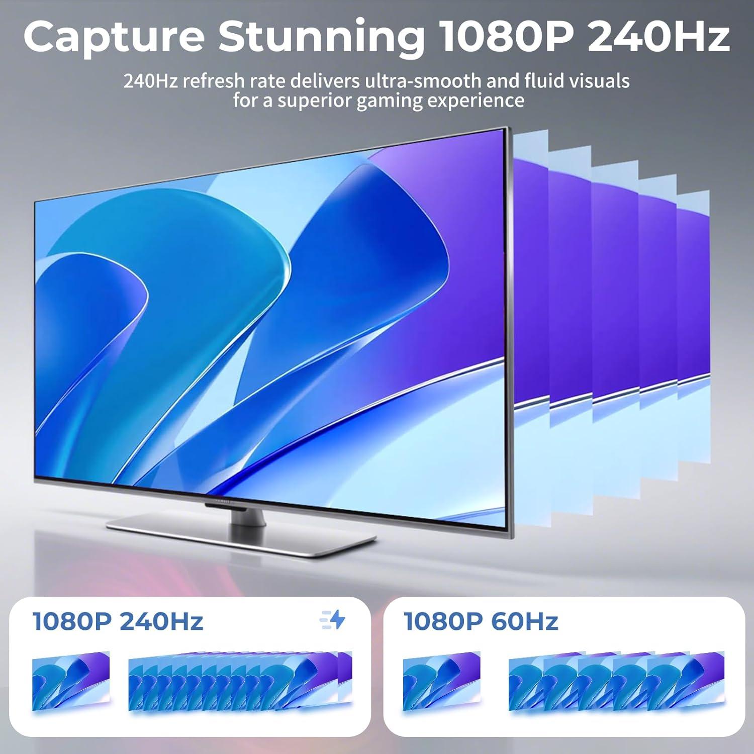 Tarjeta de Captura HDMI Guermok 4K 60FPS USB 3.0 con Audio