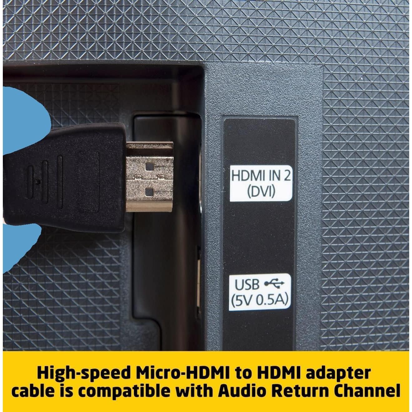 Cable Micro HDMI a HDMI Brendaz 0.91m 4K 18Gbps Compatible
