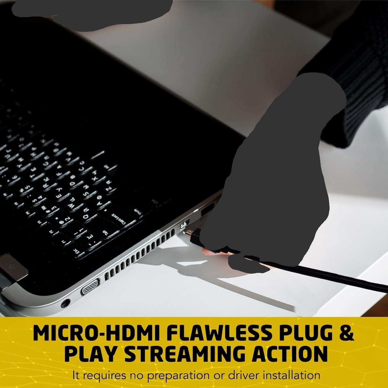 Cable Micro HDMI a HDMI Brendaz 0.91m 4K 18Gbps Compatible