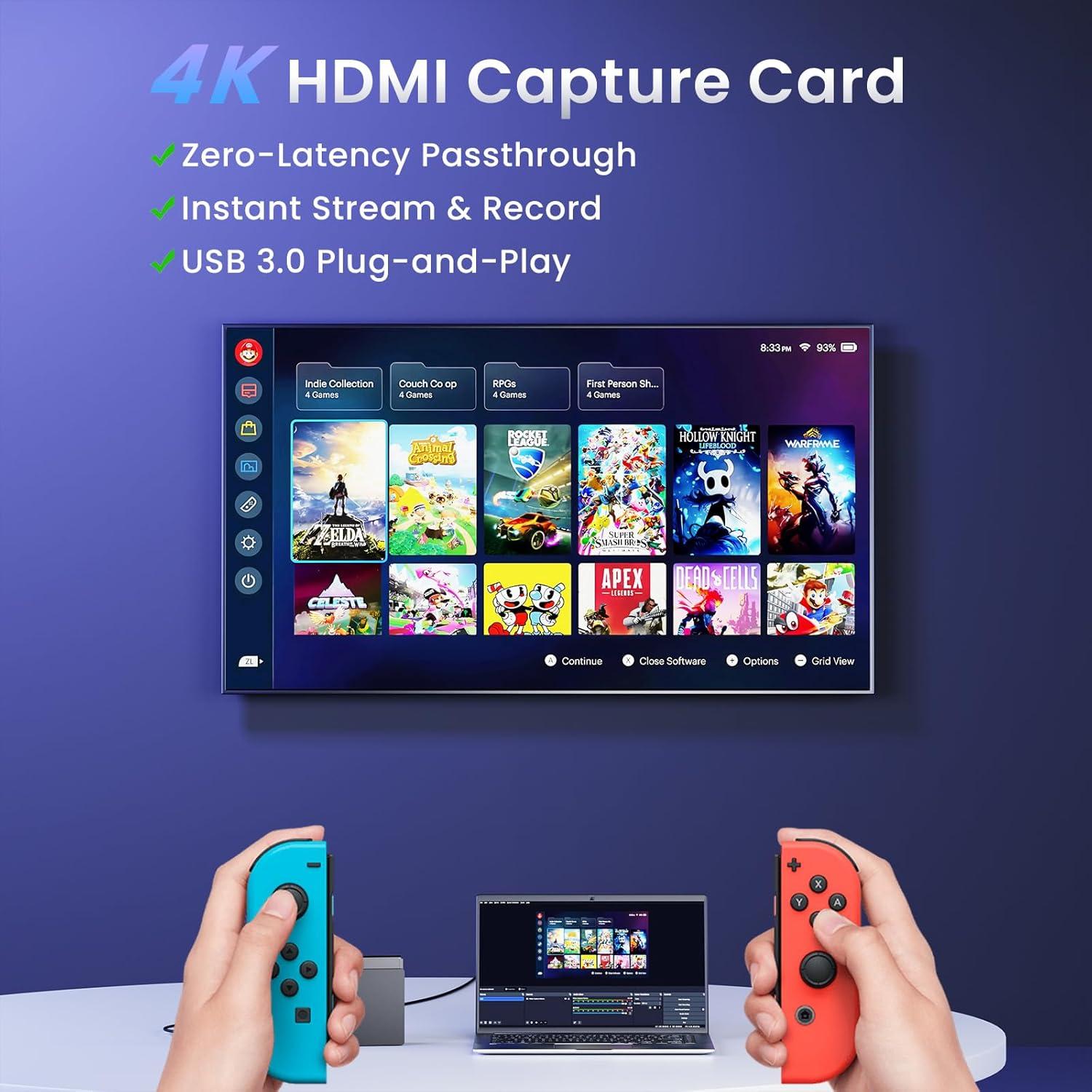 Tarjeta de Captura HDMI Papeaso 1080P 60FPS USB 3.0