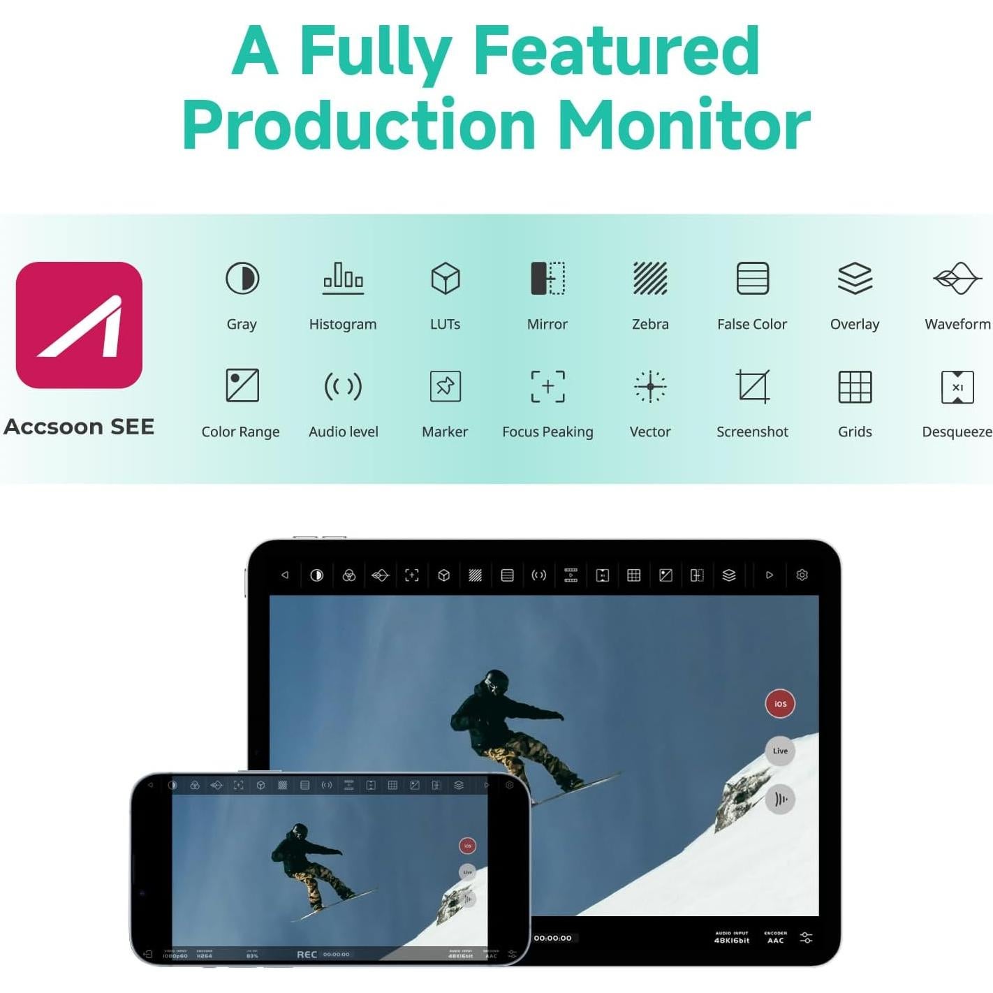 Accsoon SeeMo 4K Adaptador HDMI para iOS - Transmisión en Vivo