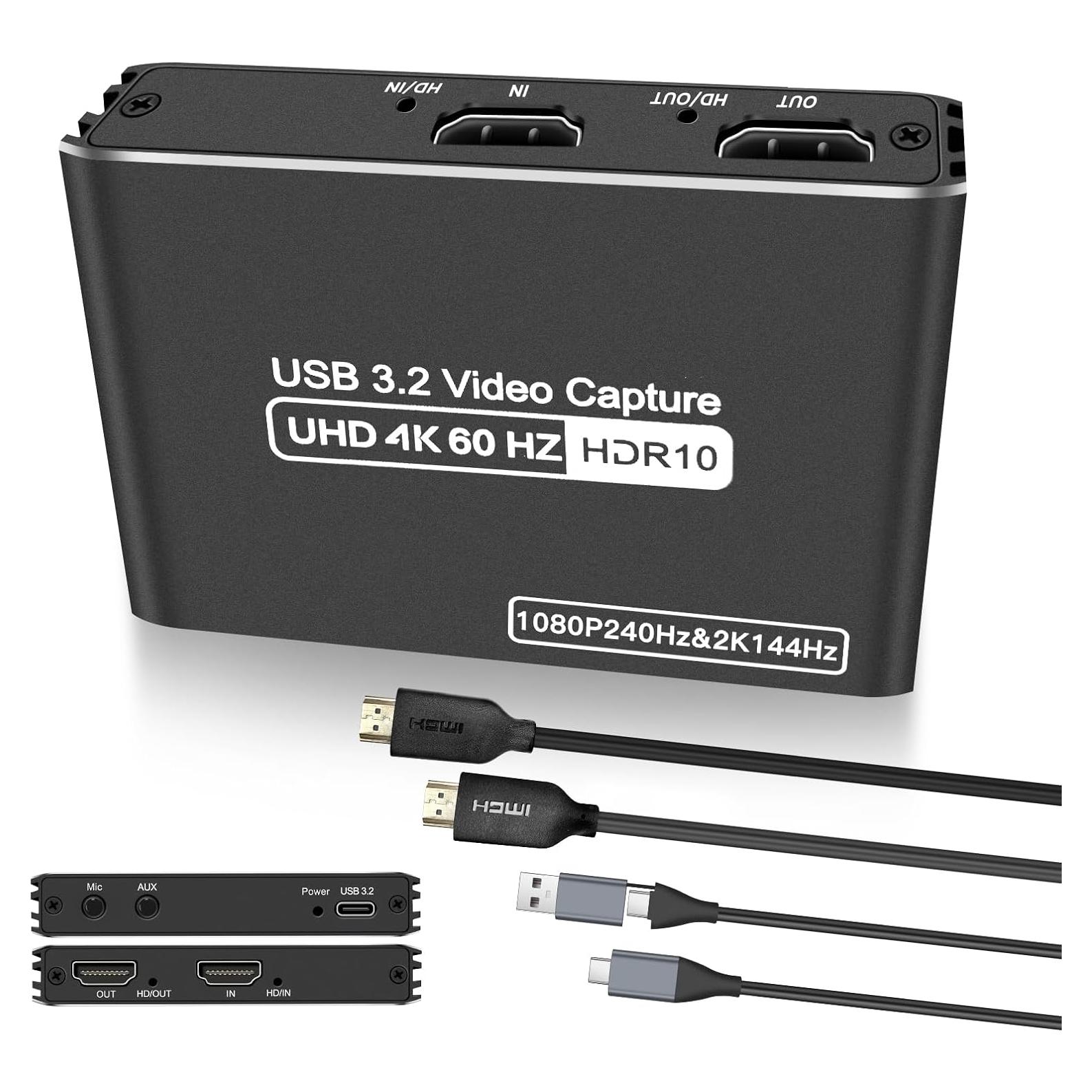Tarjeta de Captura de Video HDMI SVWSUN YVC32 4K 60Hz USB 3.2