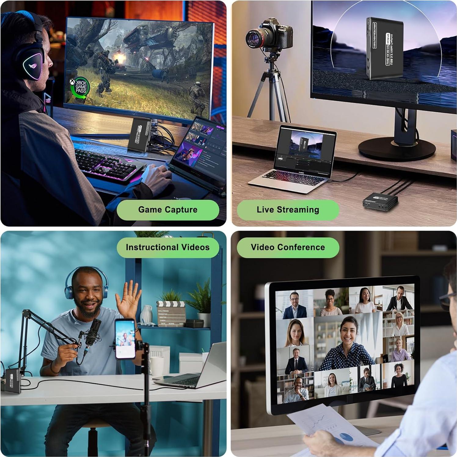 Tarjeta de Captura de Video HDMI SVWSUN YVC32 4K 60Hz USB 3.2