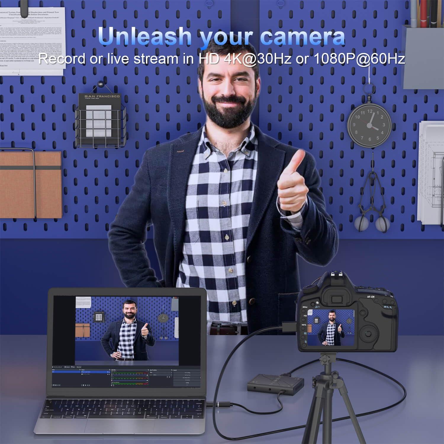 Tarjeta de Captura Gamorek HD4 4K 30FPS HDR10 HDMI