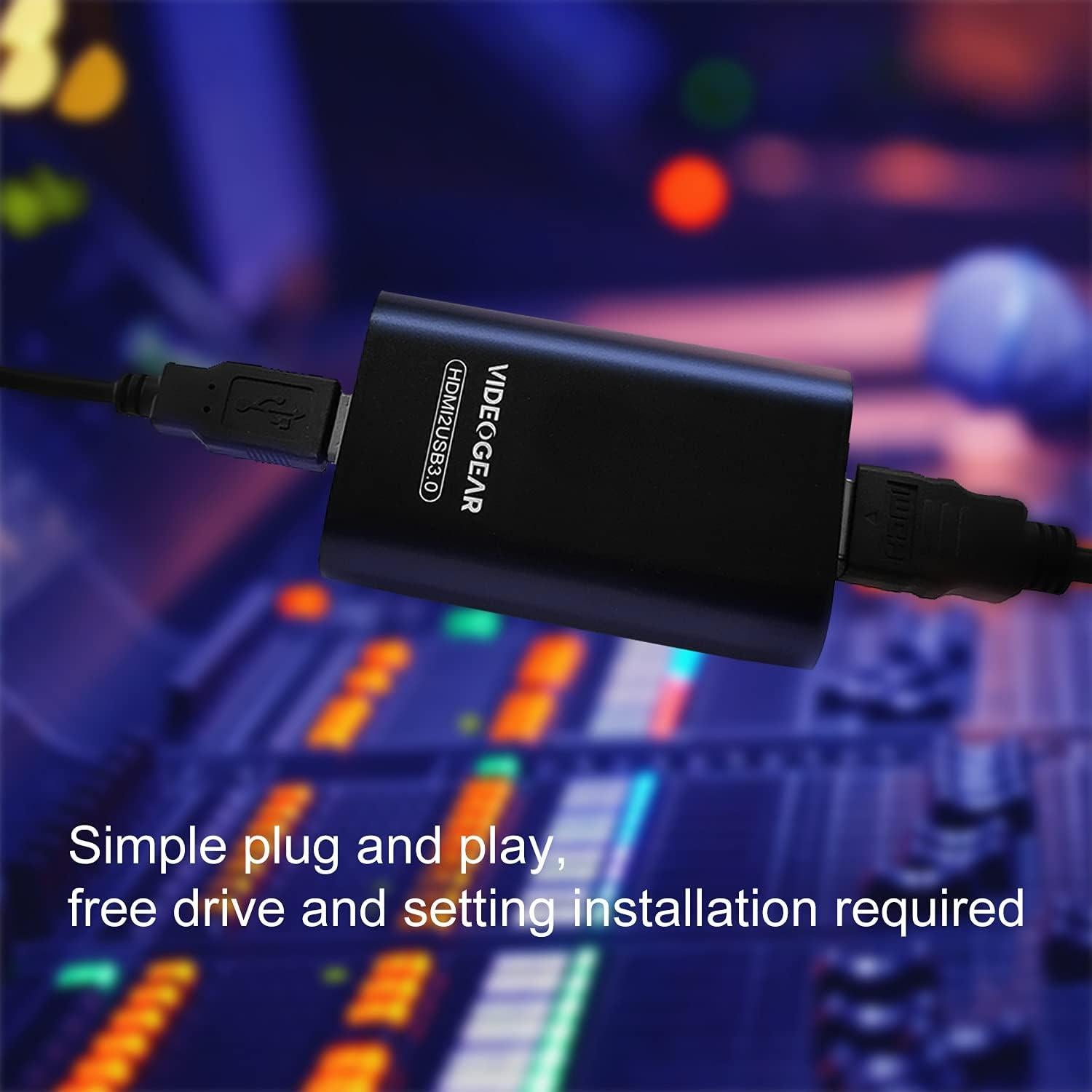 Tarjeta de Captura USB 3.0 Videogear 1080P 60Hz HDMI SDI