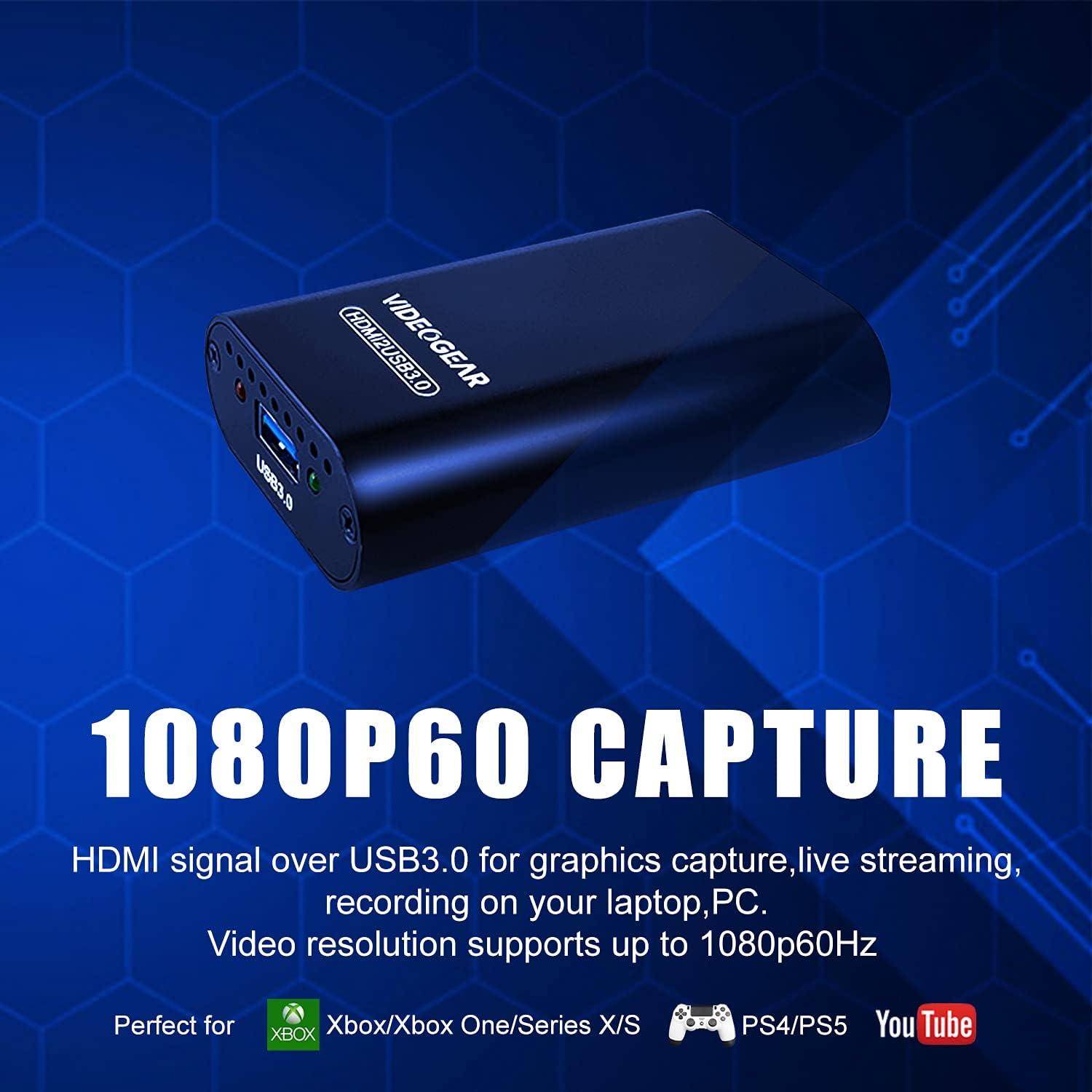 Tarjeta de Captura USB 3.0 Videogear 1080P 60Hz HDMI SDI