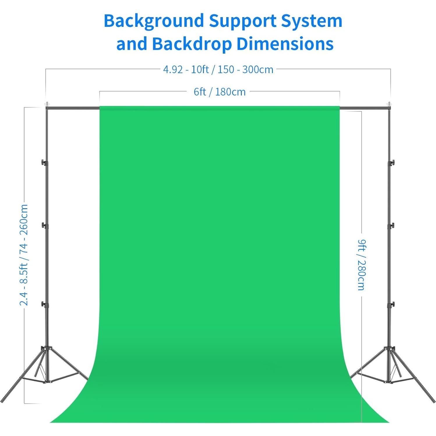 Kit de Iluminación Continua NEEWER NK100 con Paño de Limpieza