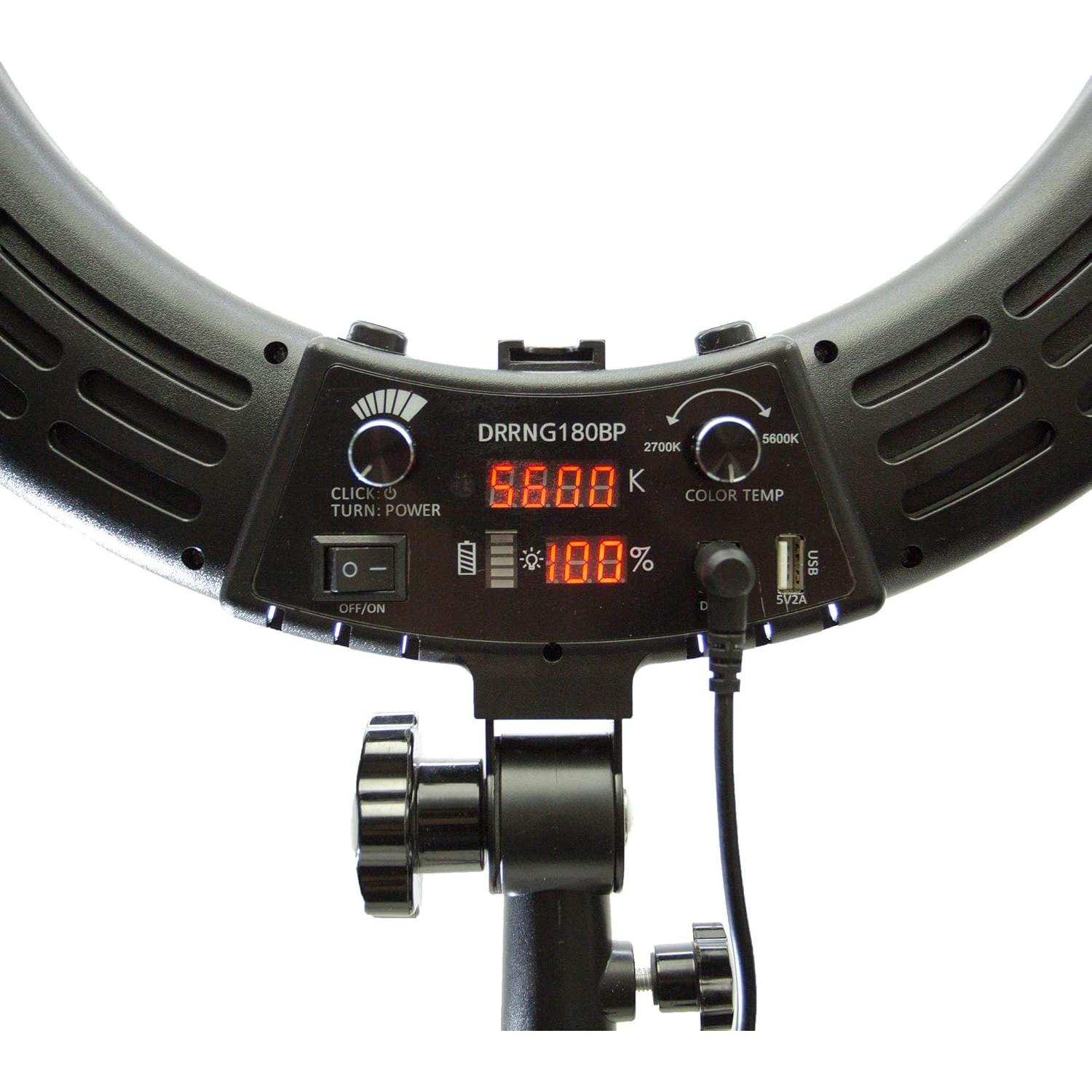 Kit de Luz de Anillo LED Dracast Halo Plus 18" Bi-Color