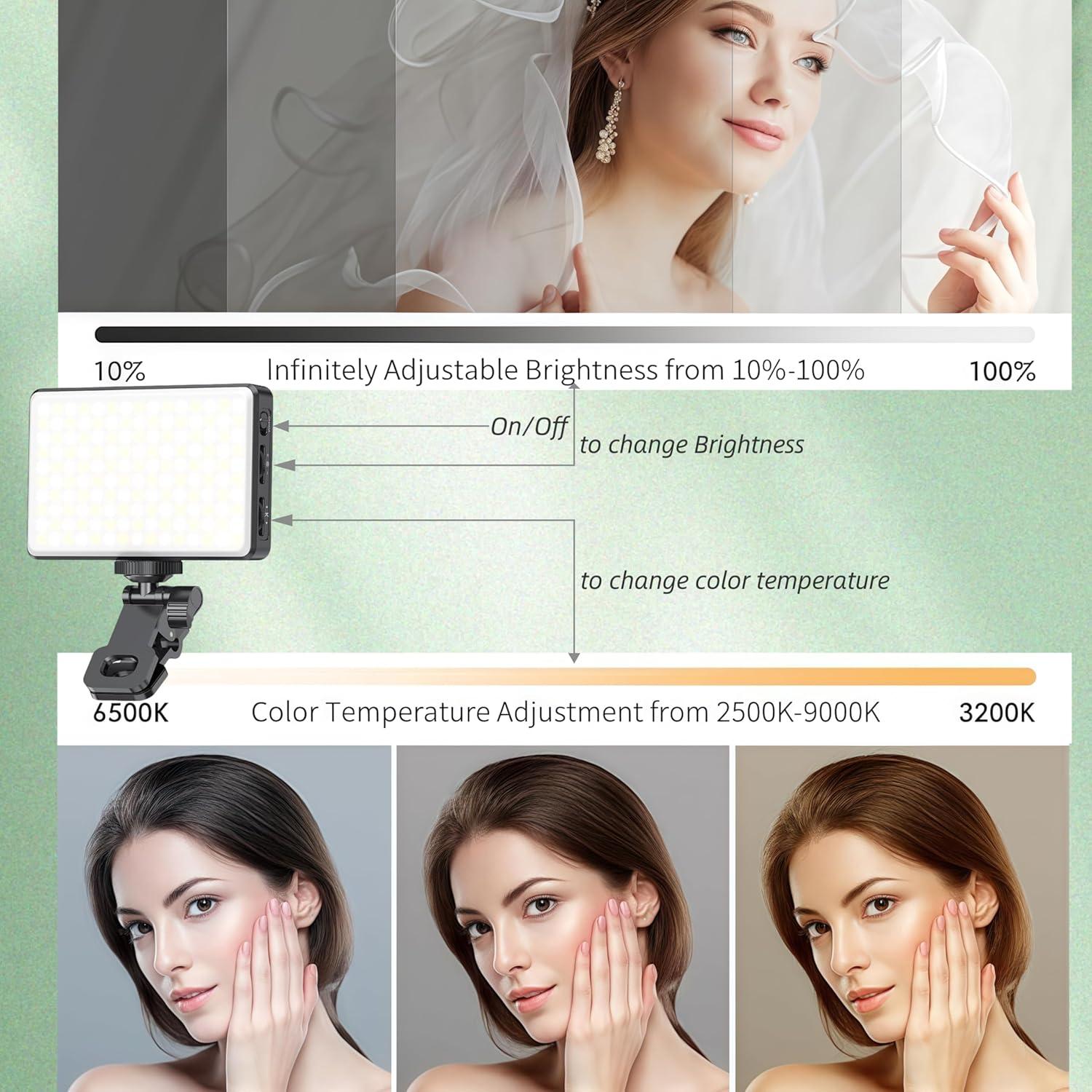 Luz para Selfies Fox Dynamics PP-120-CCT 120 LEDs Recargable