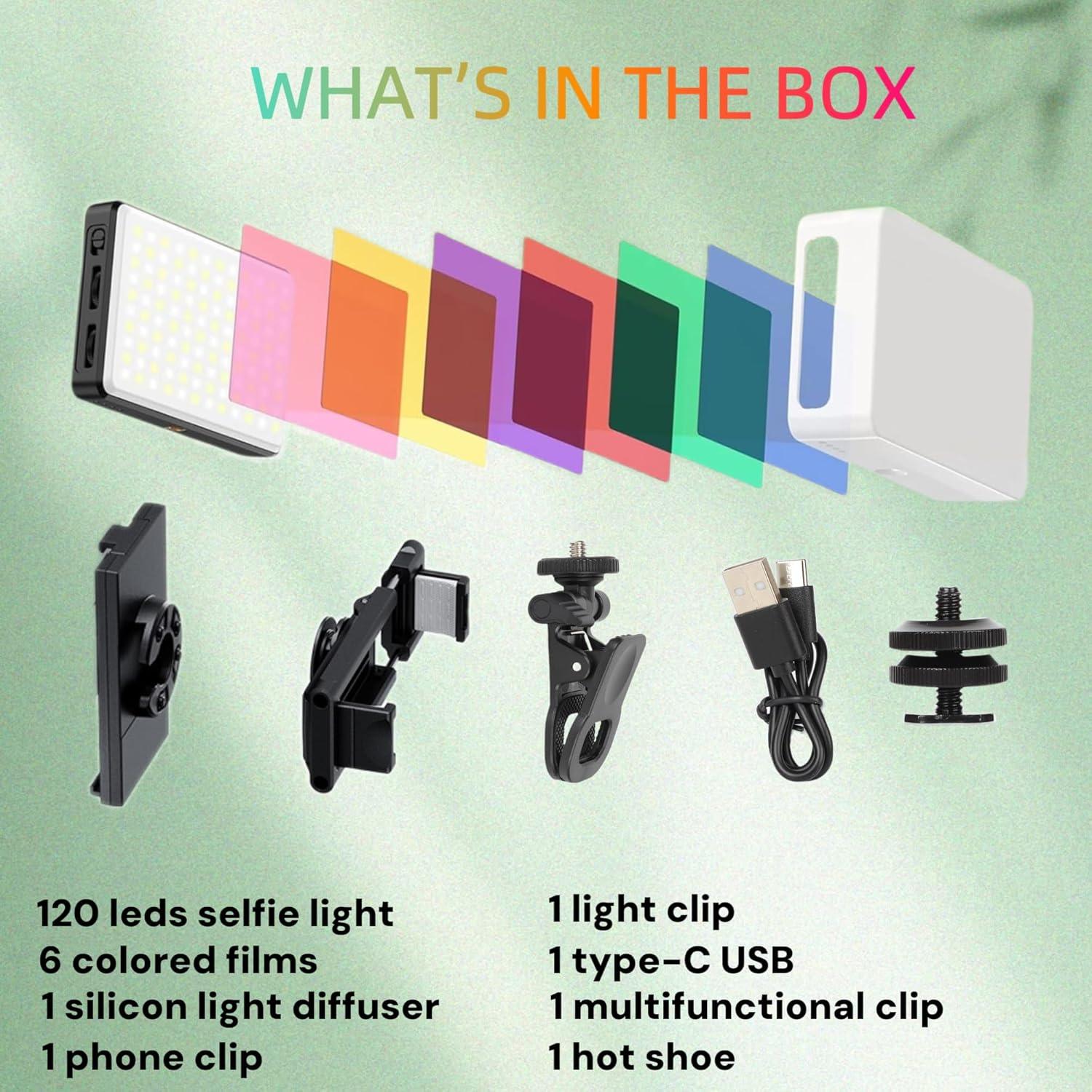 Luz para Selfies Fox Dynamics PP-120-CCT 120 LEDs Recargable