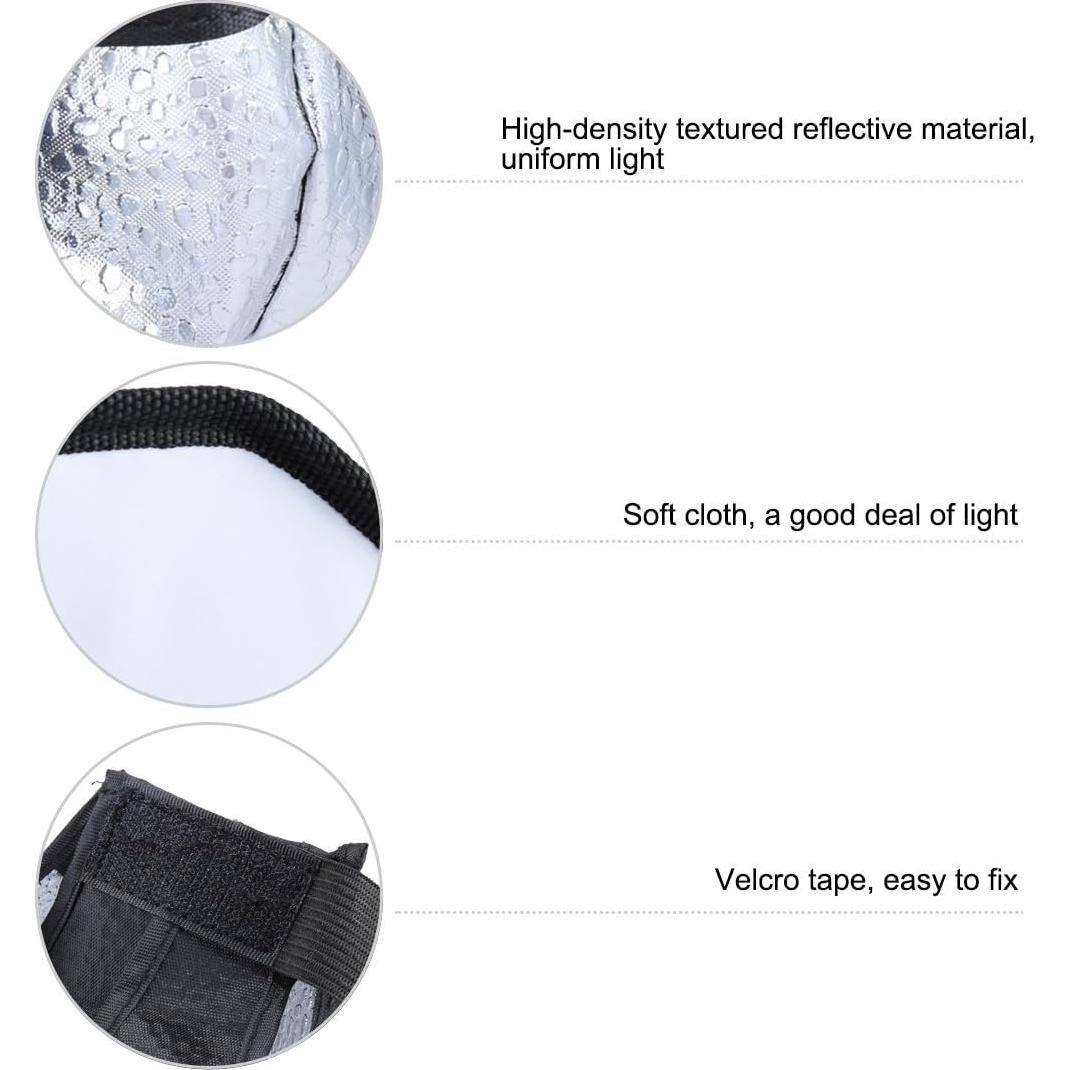 Difusor de Luz de Flash TzezFoz Softbox 20cm para Cámara