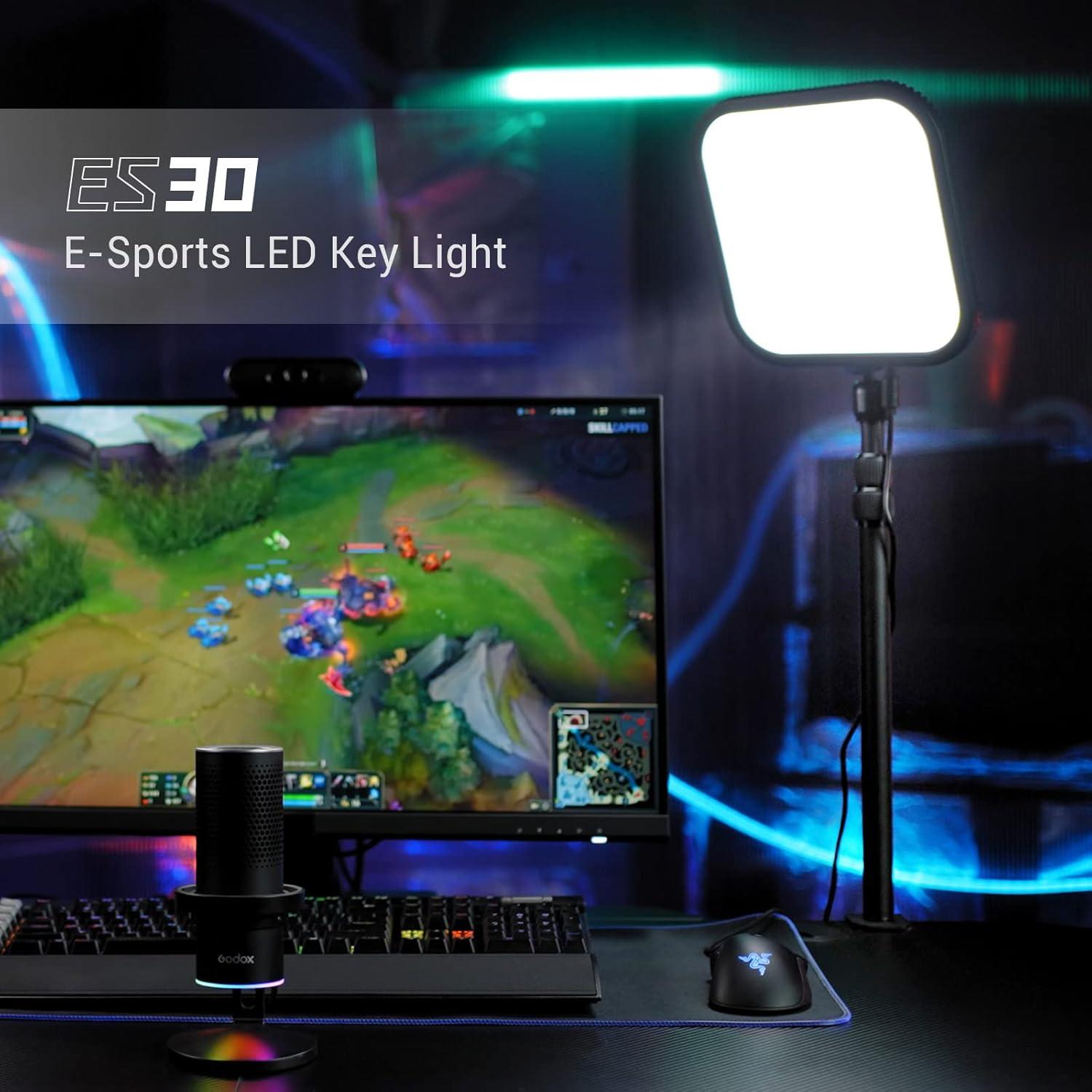 Kit de Luz LED E-Sport Godox ES30 con Brillo Ajustable