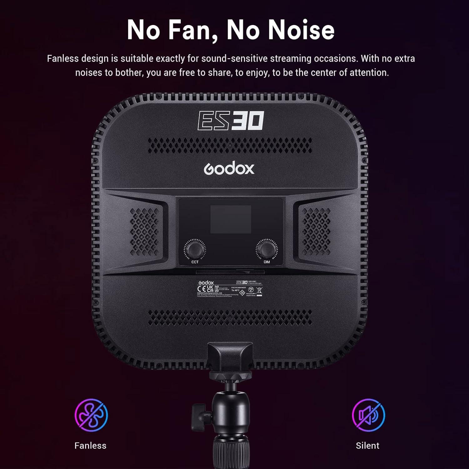 Kit de Luz LED E-Sport Godox ES30 con Brillo Ajustable