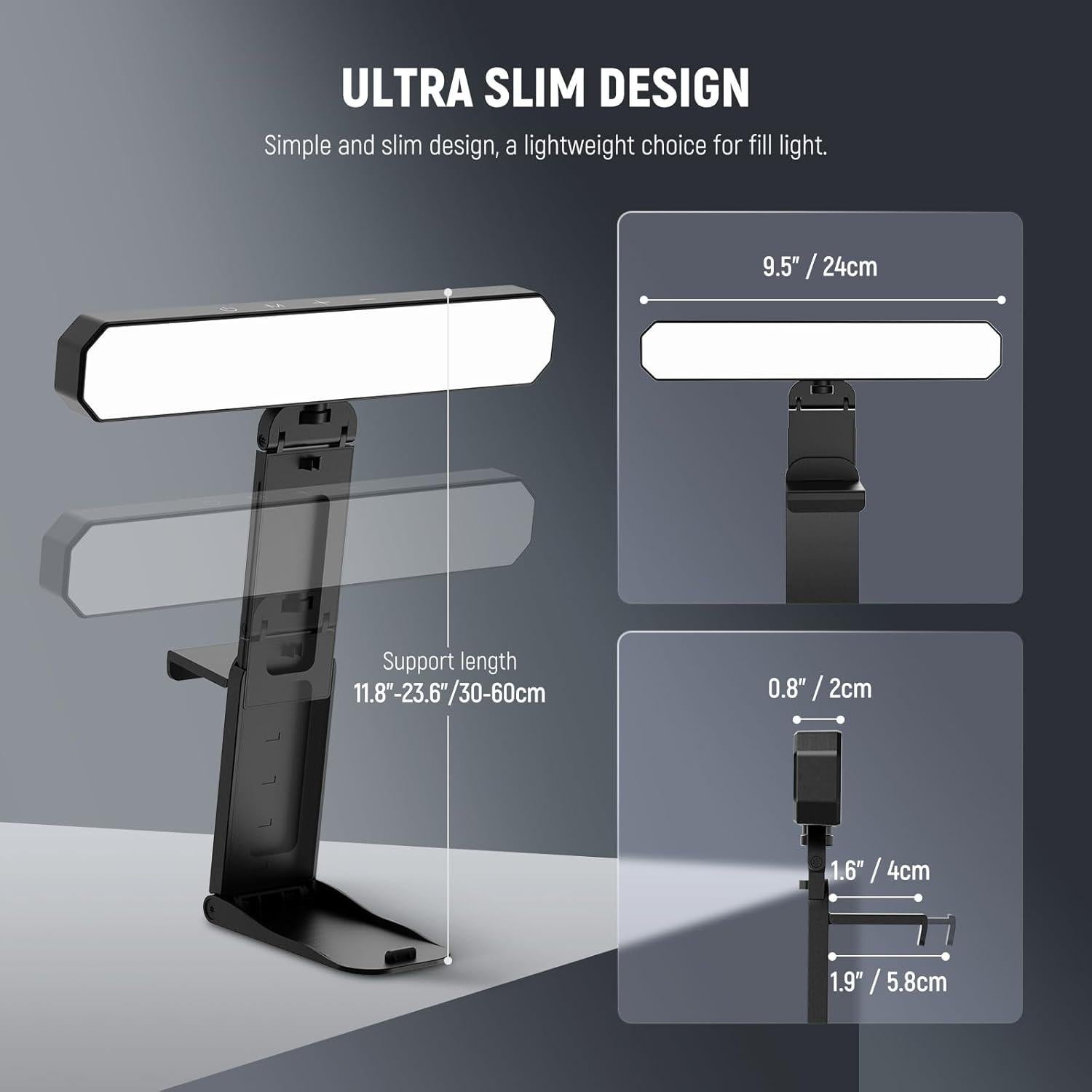 Barra de Luz LED Doble NEEWER L10 para Monitor 12W Bi Color