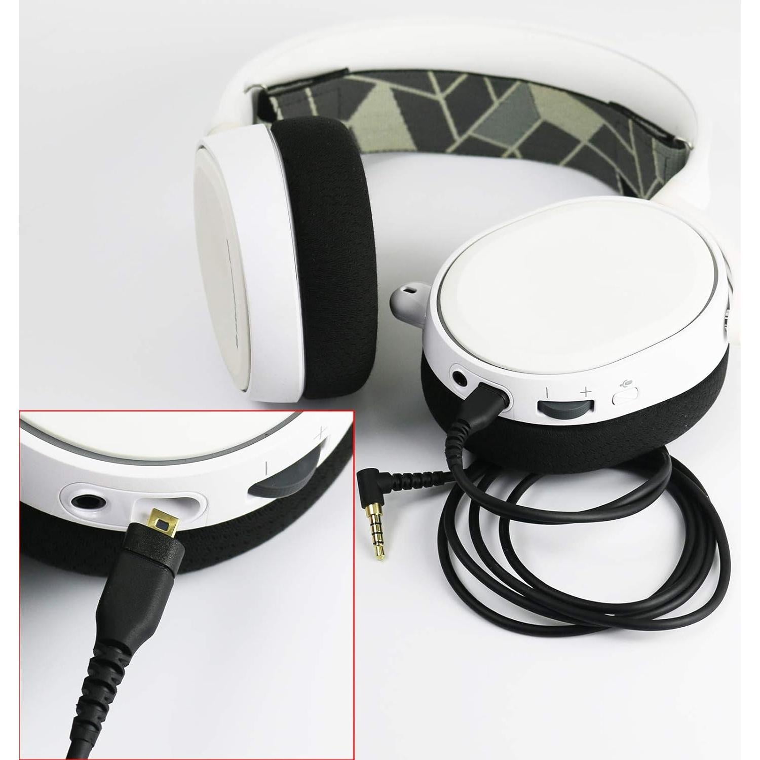 Cable de Audio de Reemplazo NewFantasia 2m para SteelSeries Arctis 3, 5, 7, Pro