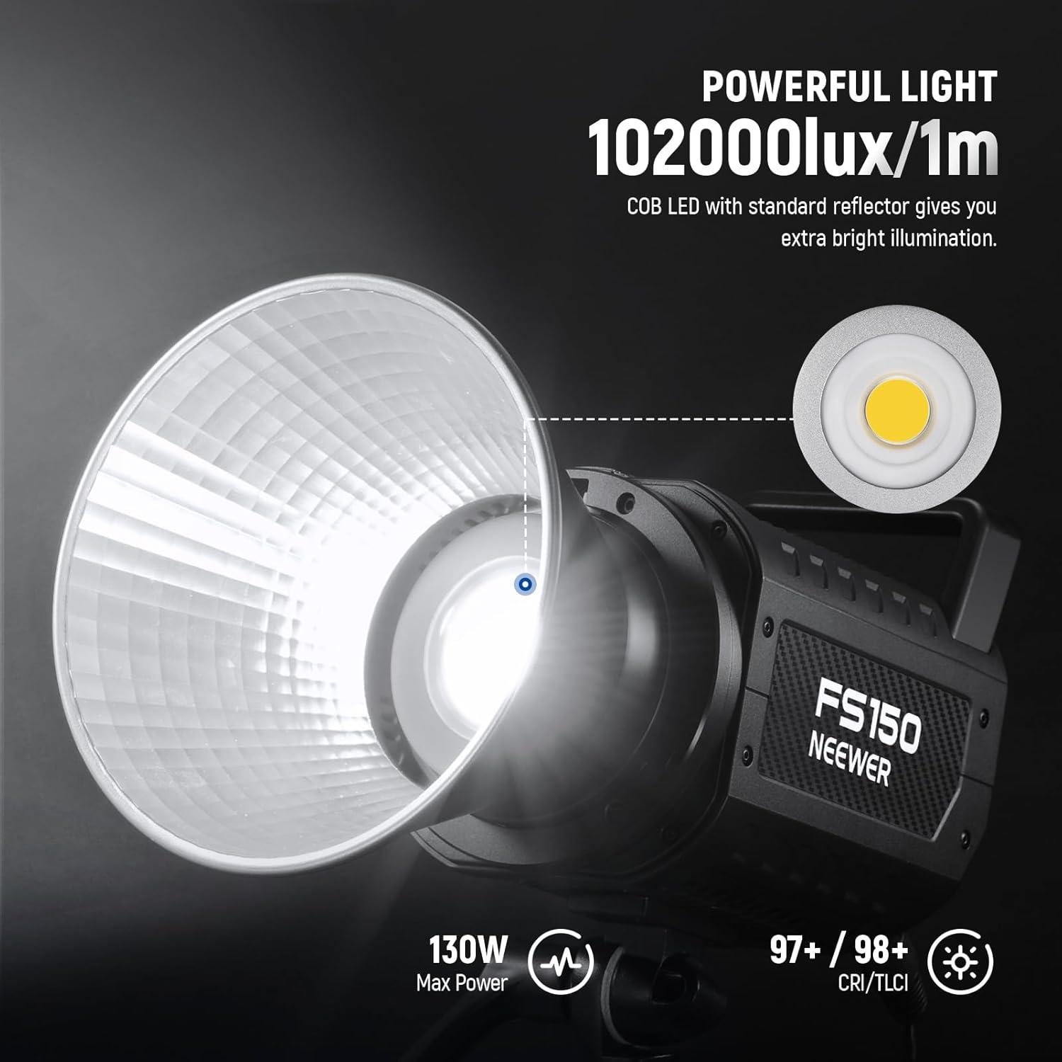 Kit de Luz LED NEEWER FS150 y TL97C RGB Portátil 130W