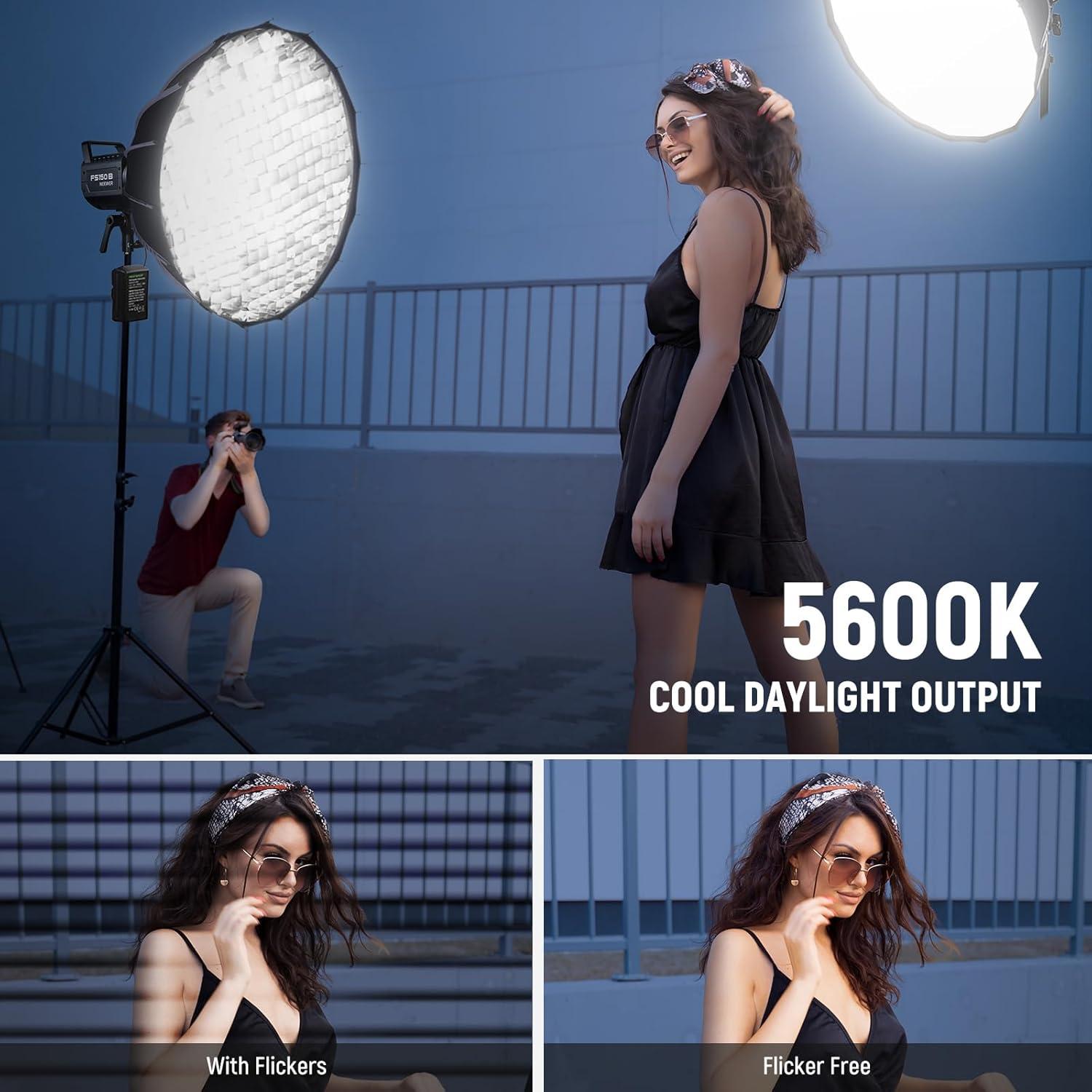 Kit de Luz LED NEEWER FS150 y TL97C RGB Portátil 130W