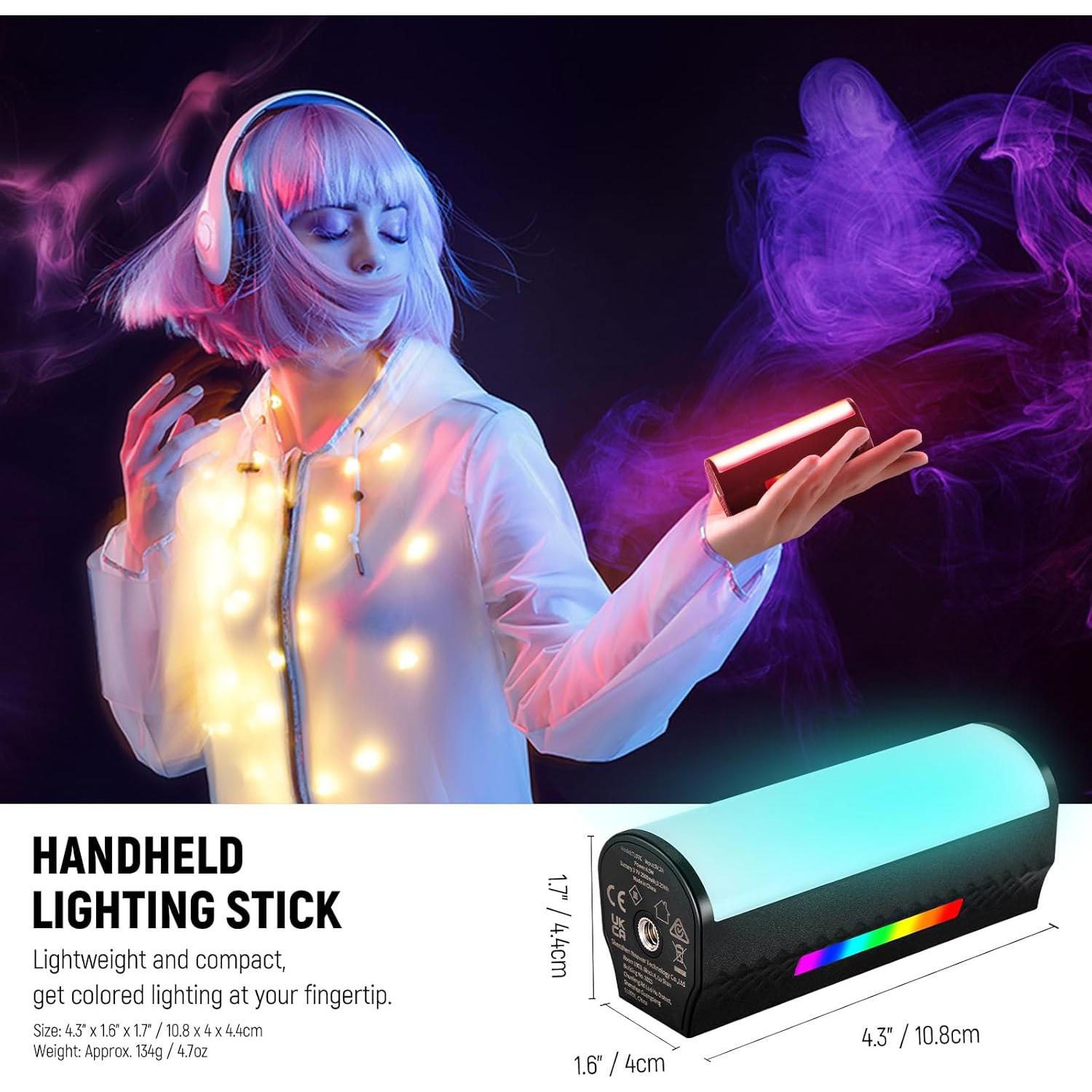 Kit de Luz LED NEEWER FS150 y TL97C RGB Portátil 130W