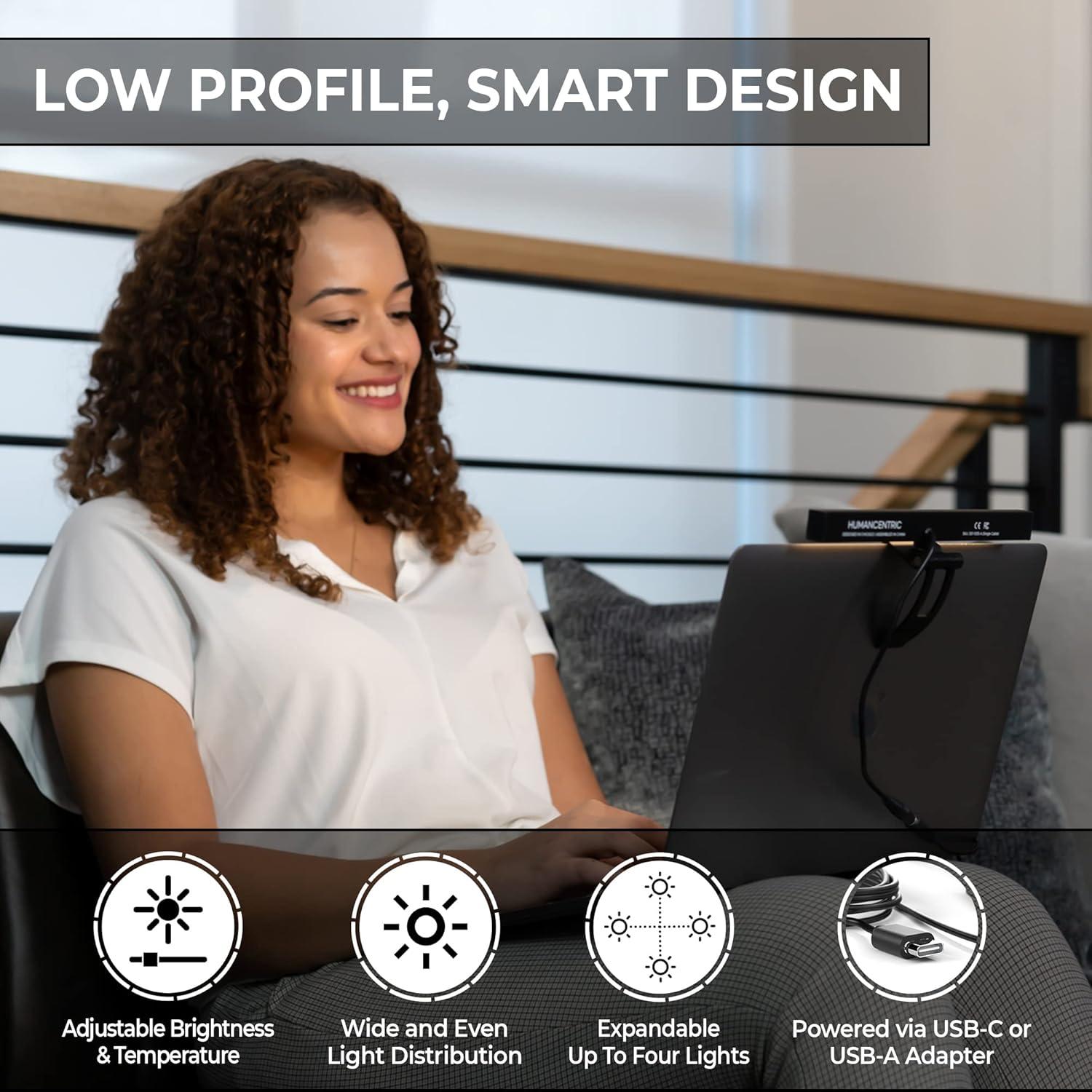 Iluminación para Videoconferencias HumanCentric - Kit Doble USB-C