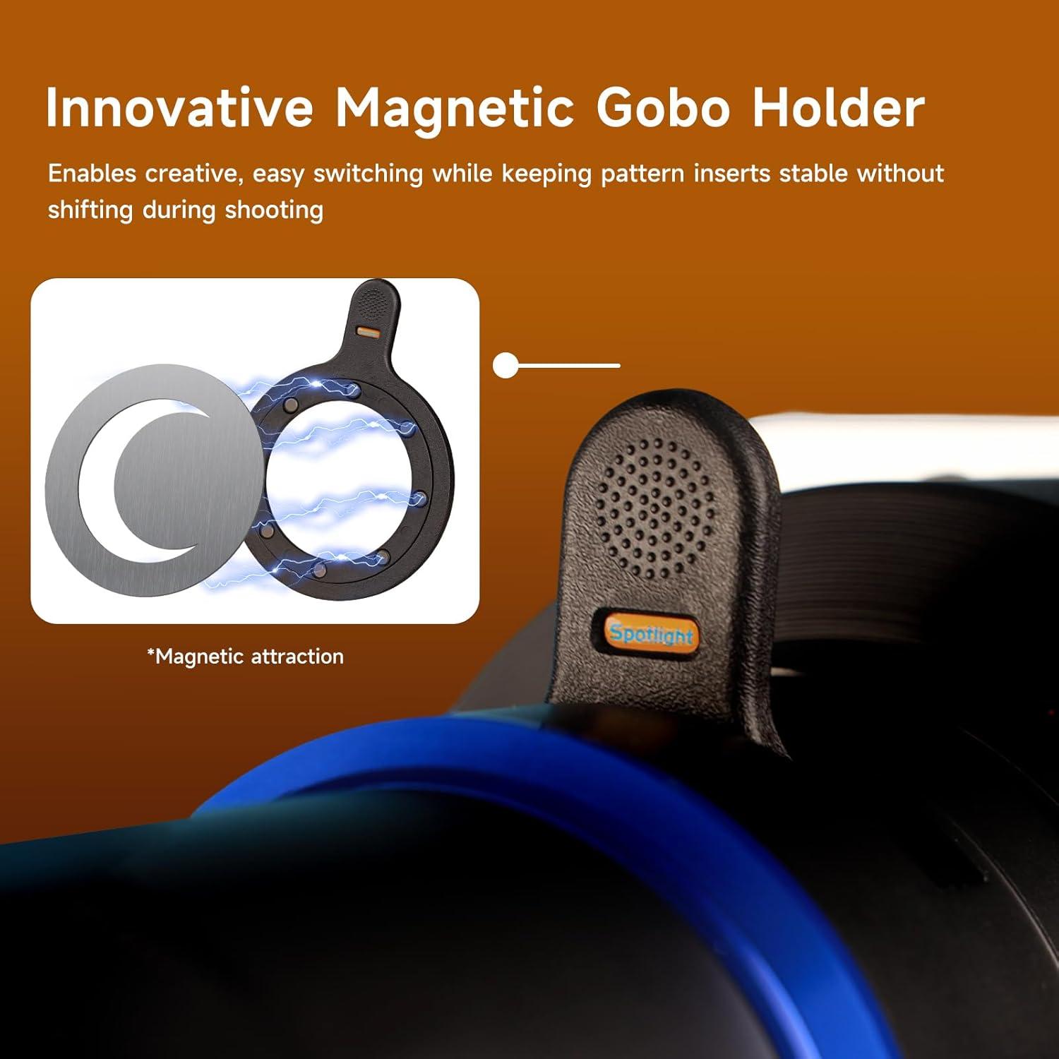 Kit de Fotografía Snoot Óptico Bussi con 35 Gobos y Soporte