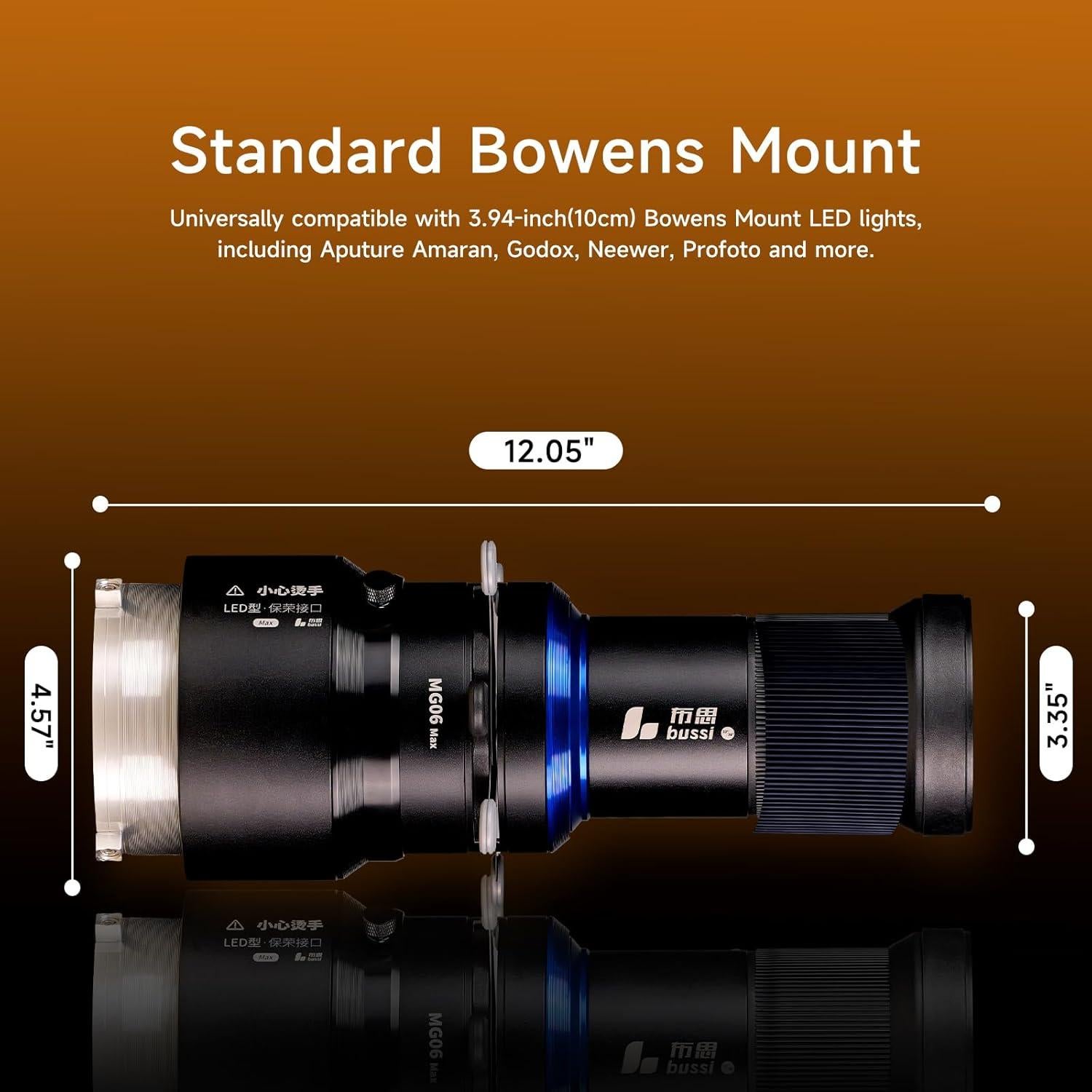 Kit de Fotografía Snoot Óptico Bussi con 35 Gobos y Soporte